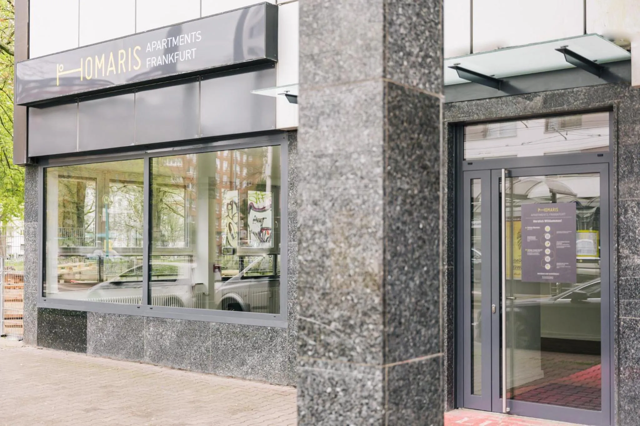 Property building in Homaris Apartments Frankfurt