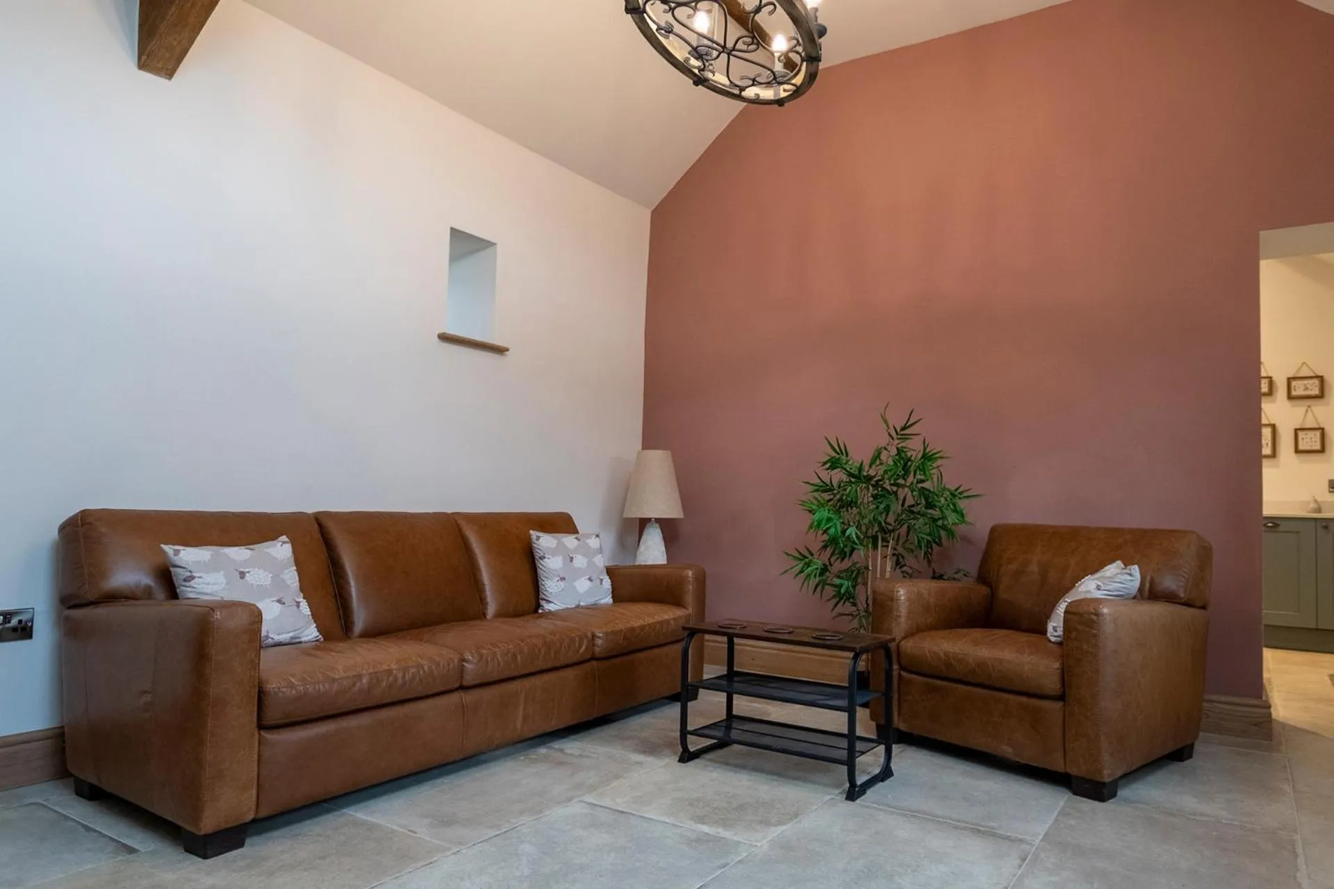 Living room in Pen Isa’r Llan