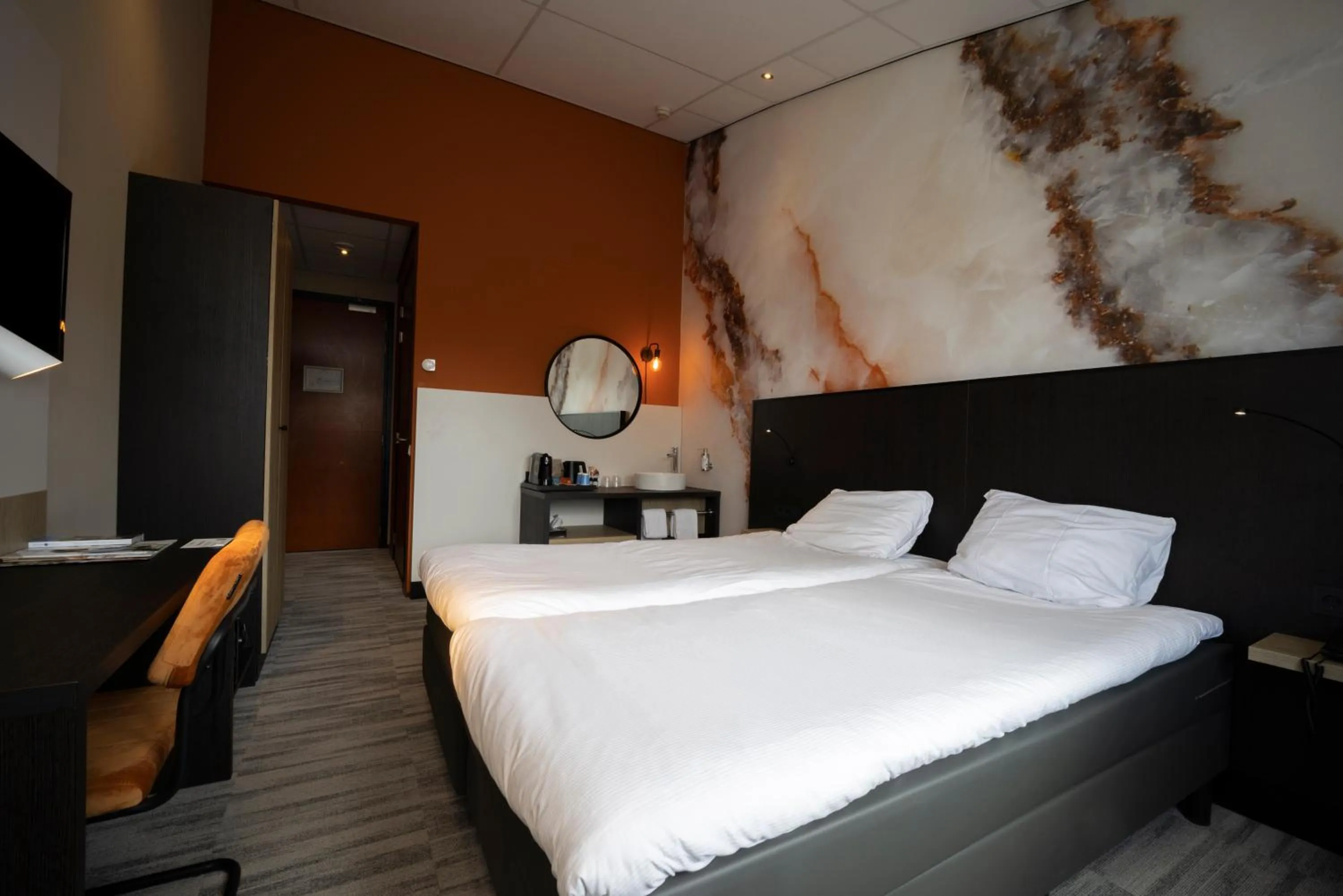 Bed in Fletcher Wellness-Hotel Brabant-Mill