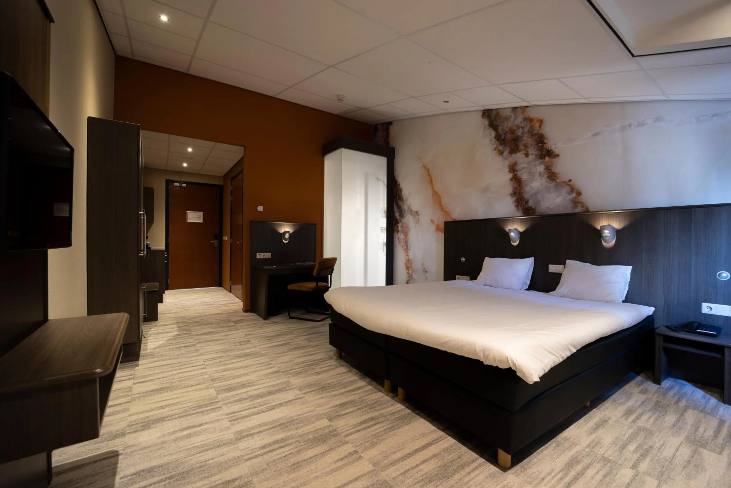 Bed in Fletcher Wellness-Hotel Brabant-Mill