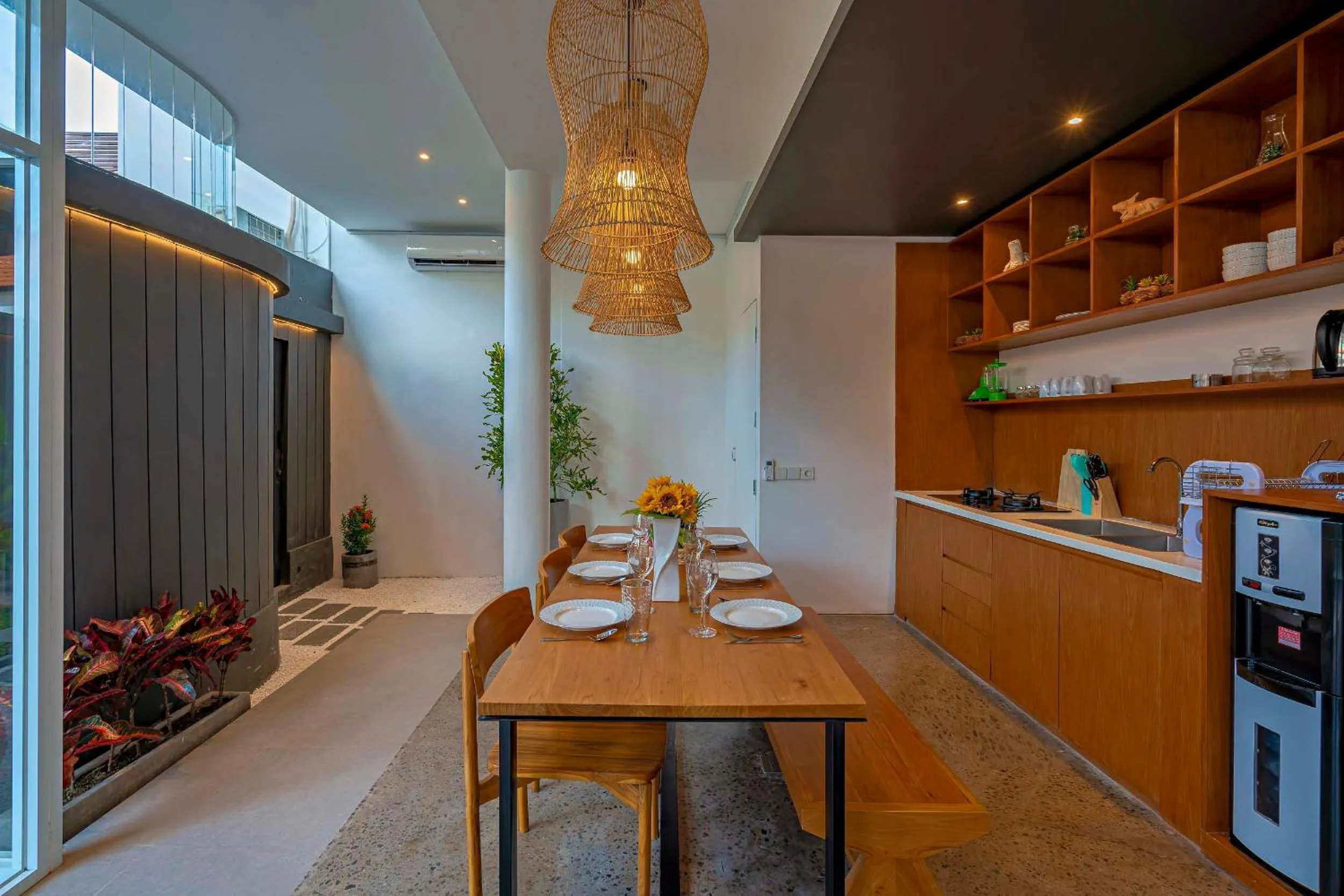 Kitchen or kitchenette in Villa Kemiri - Canggu near Batu Bolong Beach