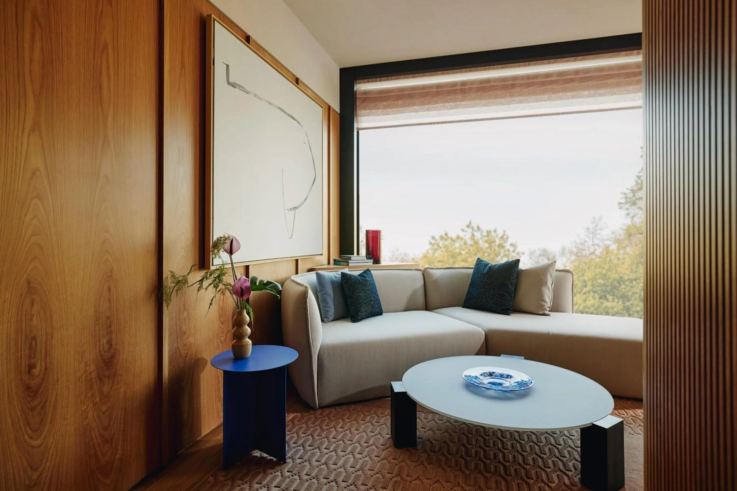 Living room in The Emory, Maybourne