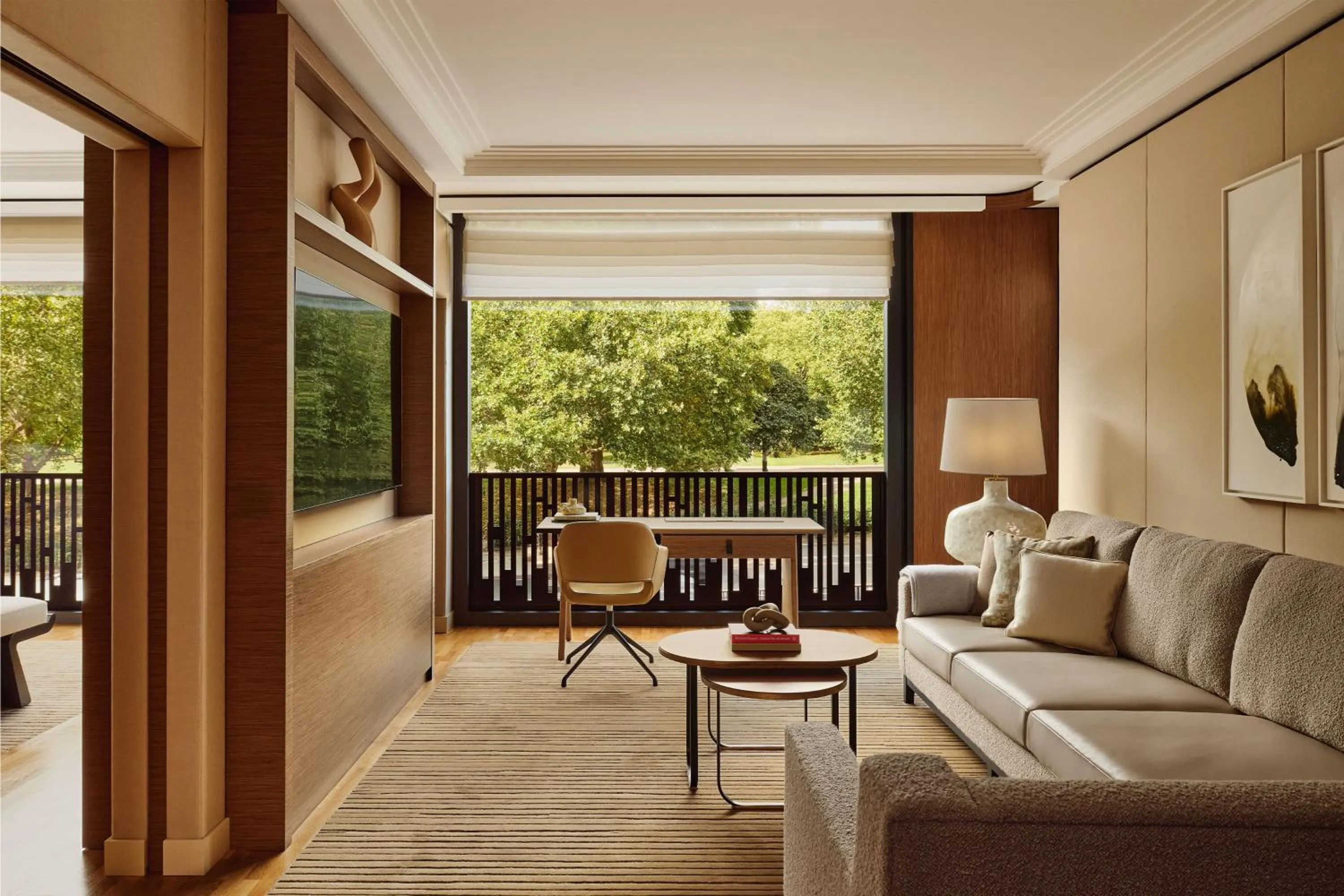 Living room in The Emory, Maybourne