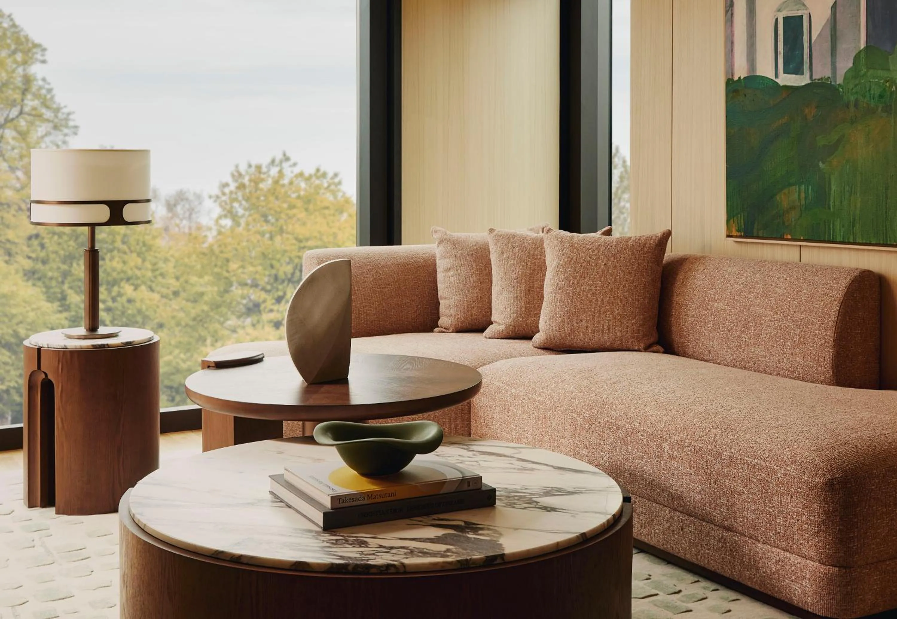 Living room in The Emory, Maybourne