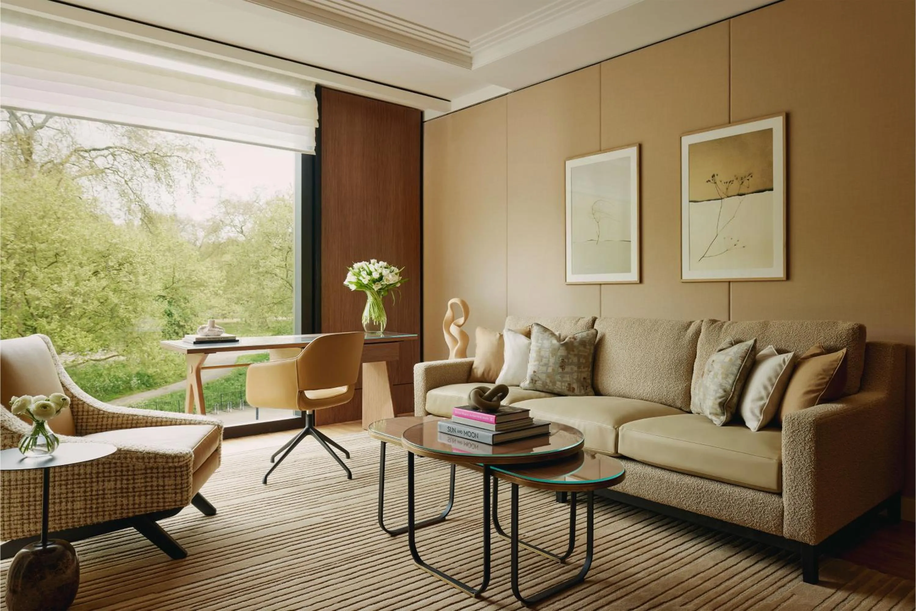 Living room in The Emory, Maybourne