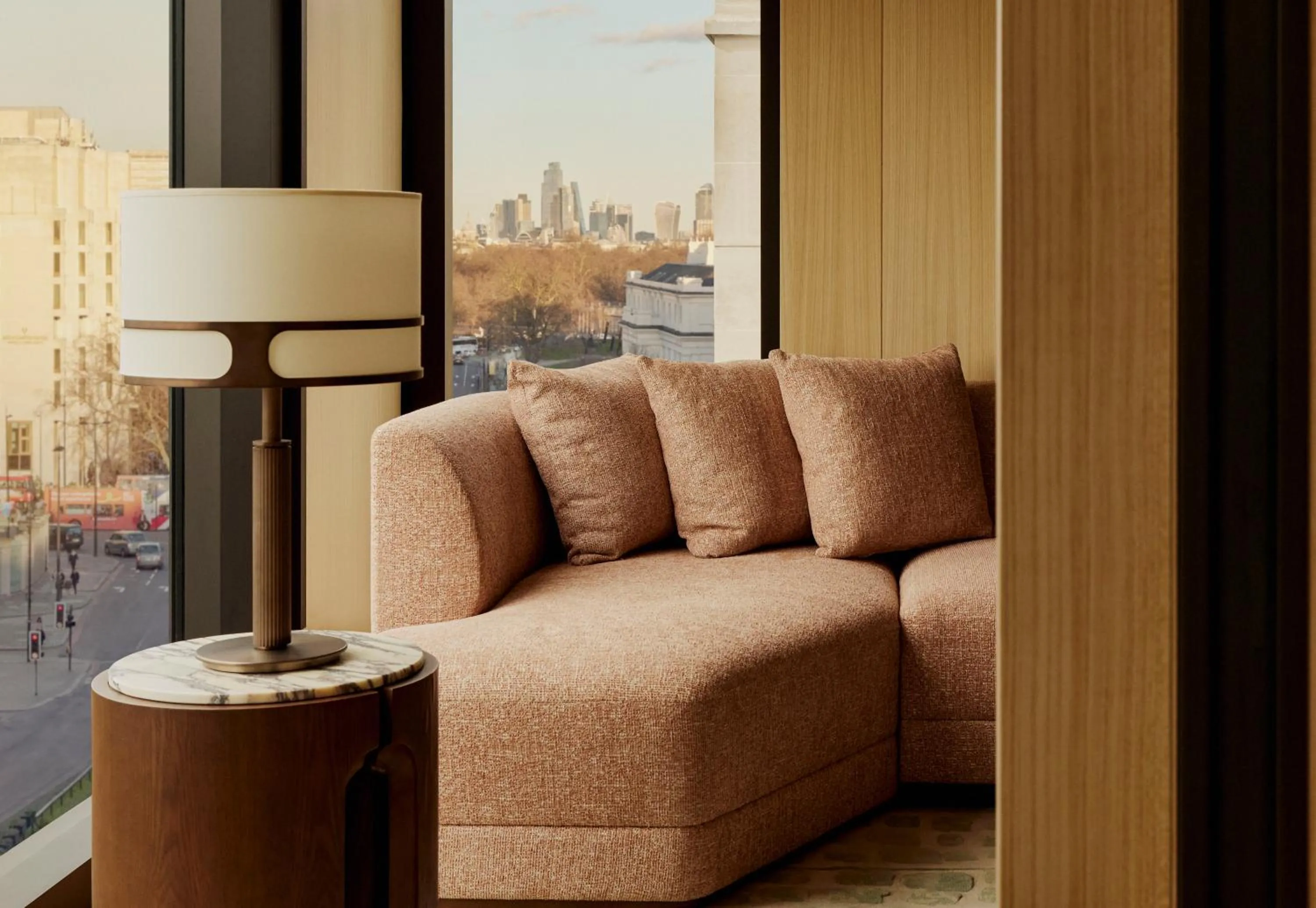 Living room in The Emory, Maybourne