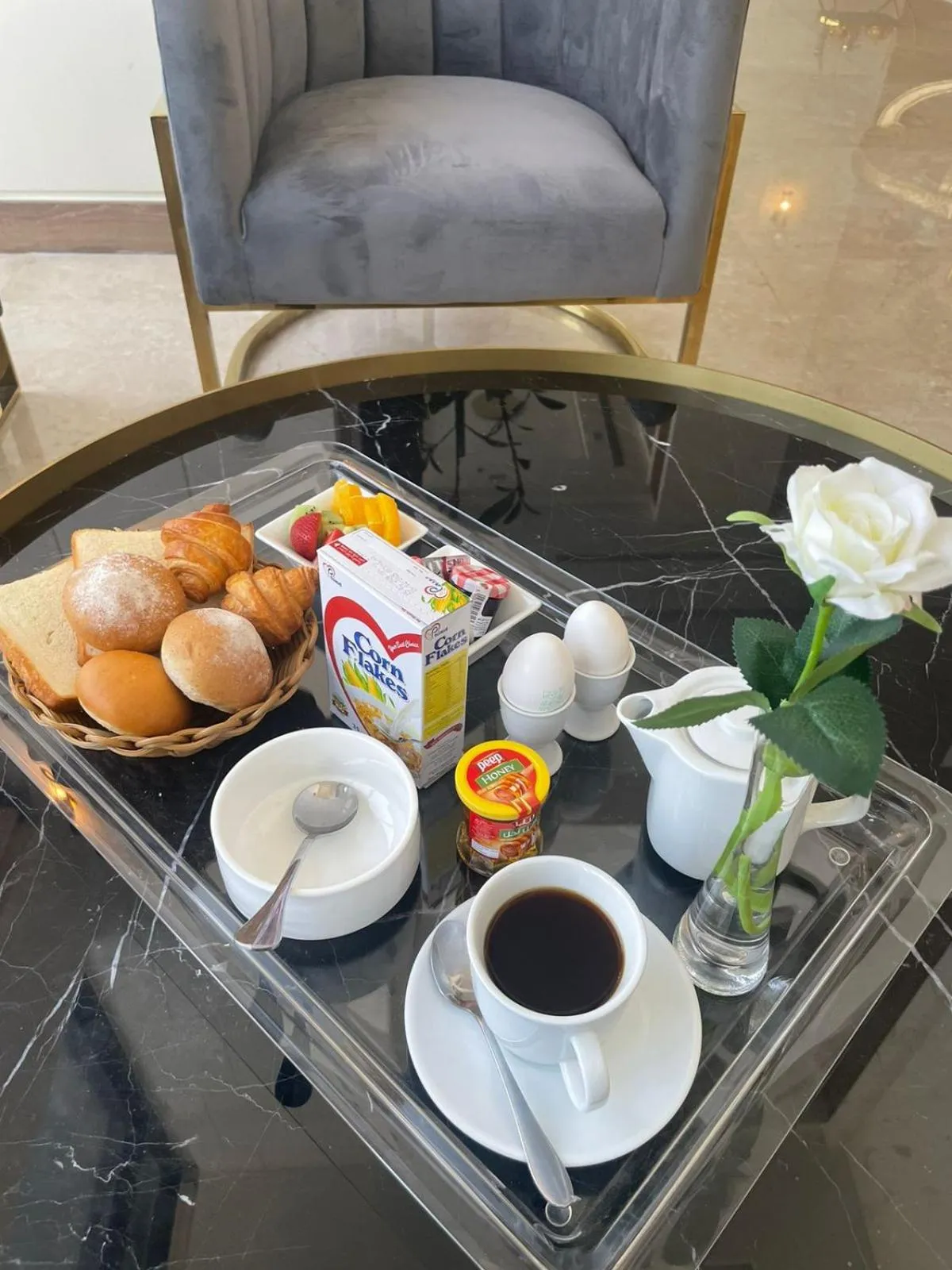 Continental breakfast in Dream Residence Rawabi