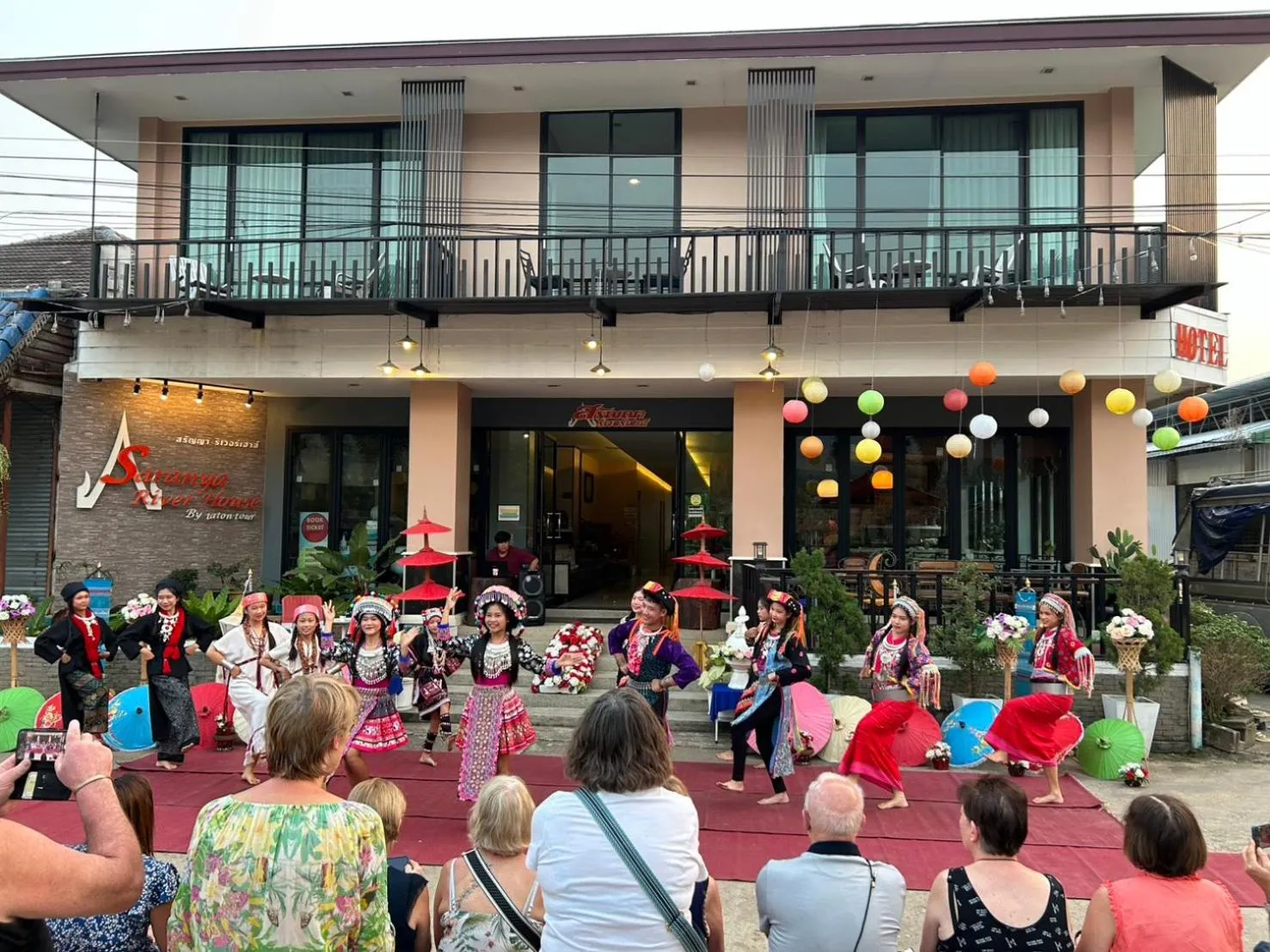 Balcony/Terrace in Saranya River House สรัญญาริเวอร์เฮาส์