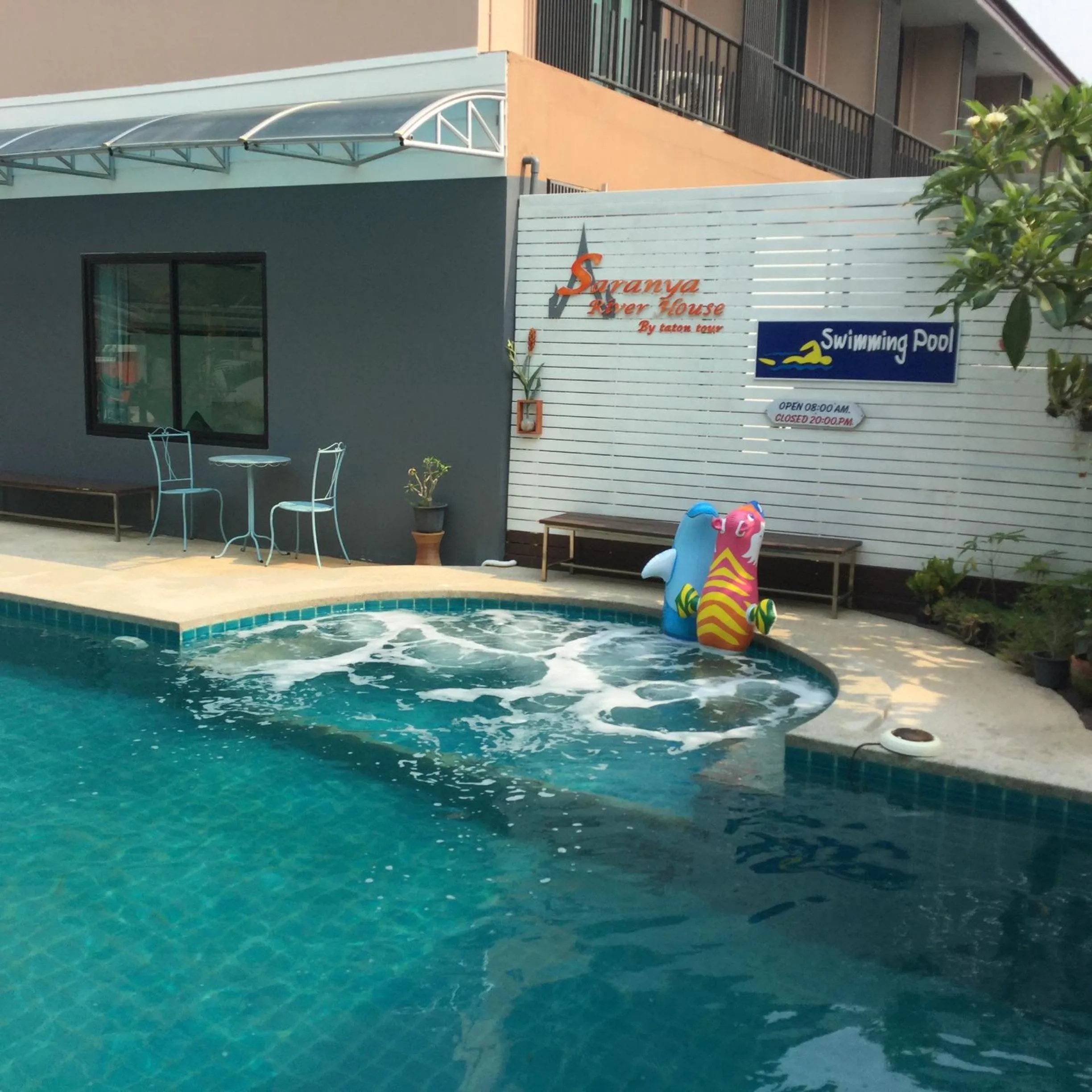 Swimming pool in Saranya River House สรัญญาริเวอร์เฮาส์