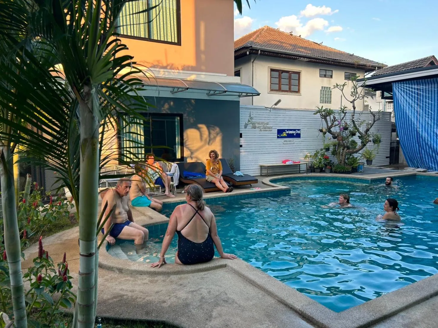 Swimming pool in Saranya River House สรัญญาริเวอร์เฮาส์