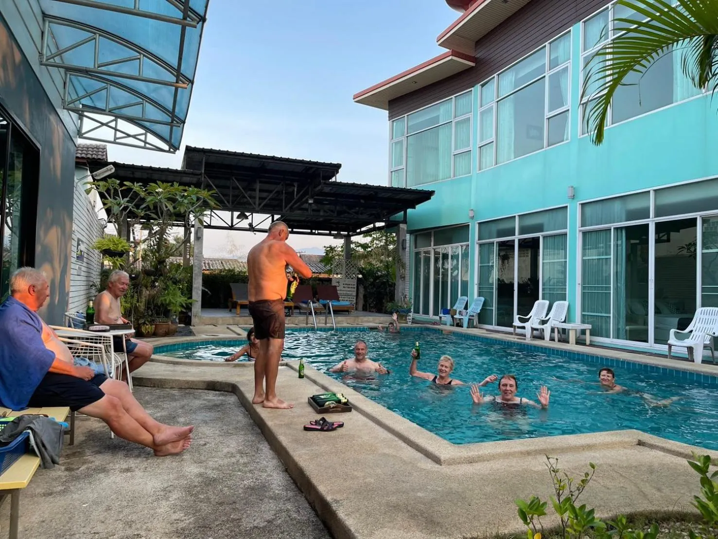 Swimming pool in Saranya River House สรัญญาริเวอร์เฮาส์