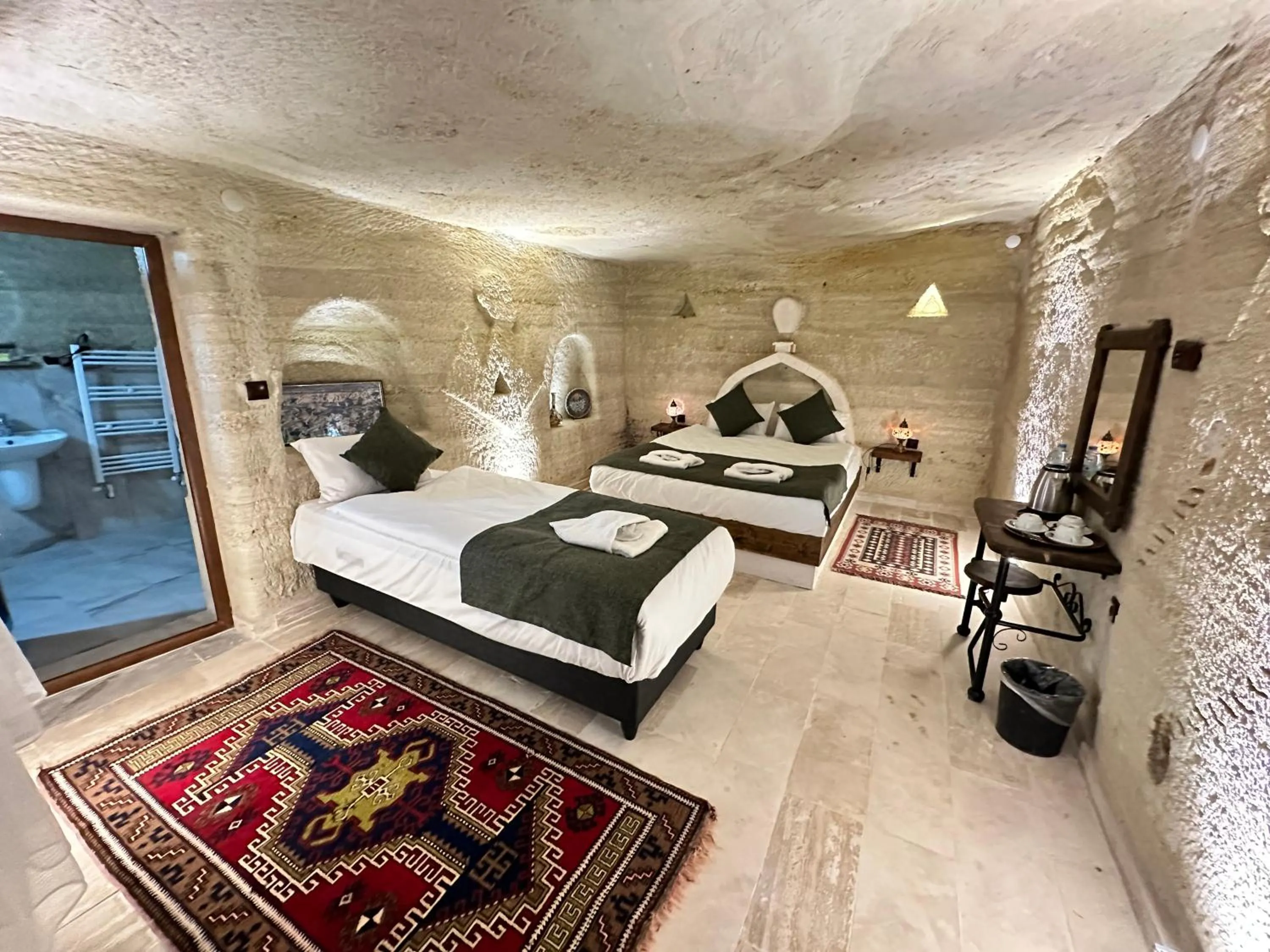 Bed in Turan Cappadocia Cave