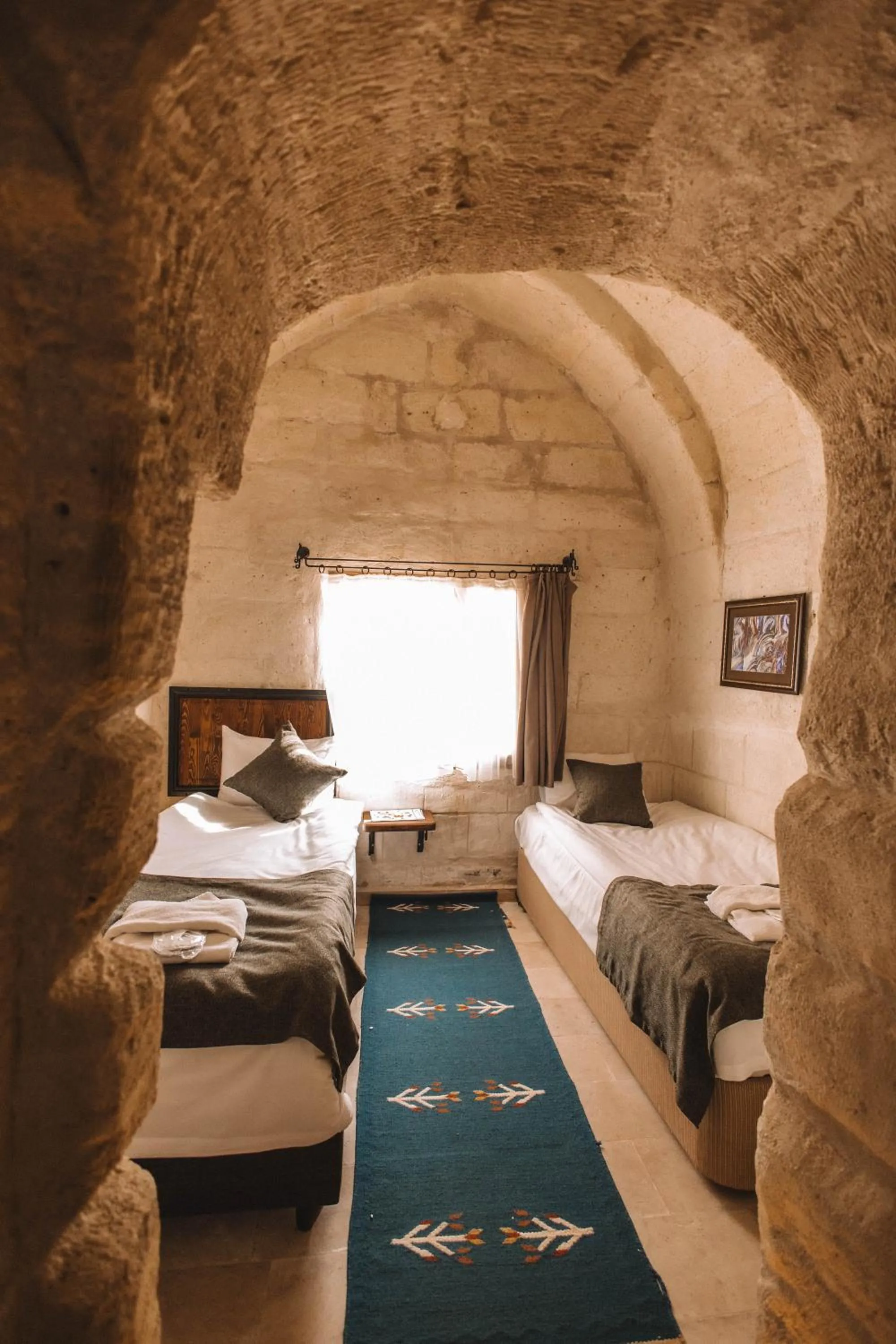 Bed in Turan Cappadocia Cave