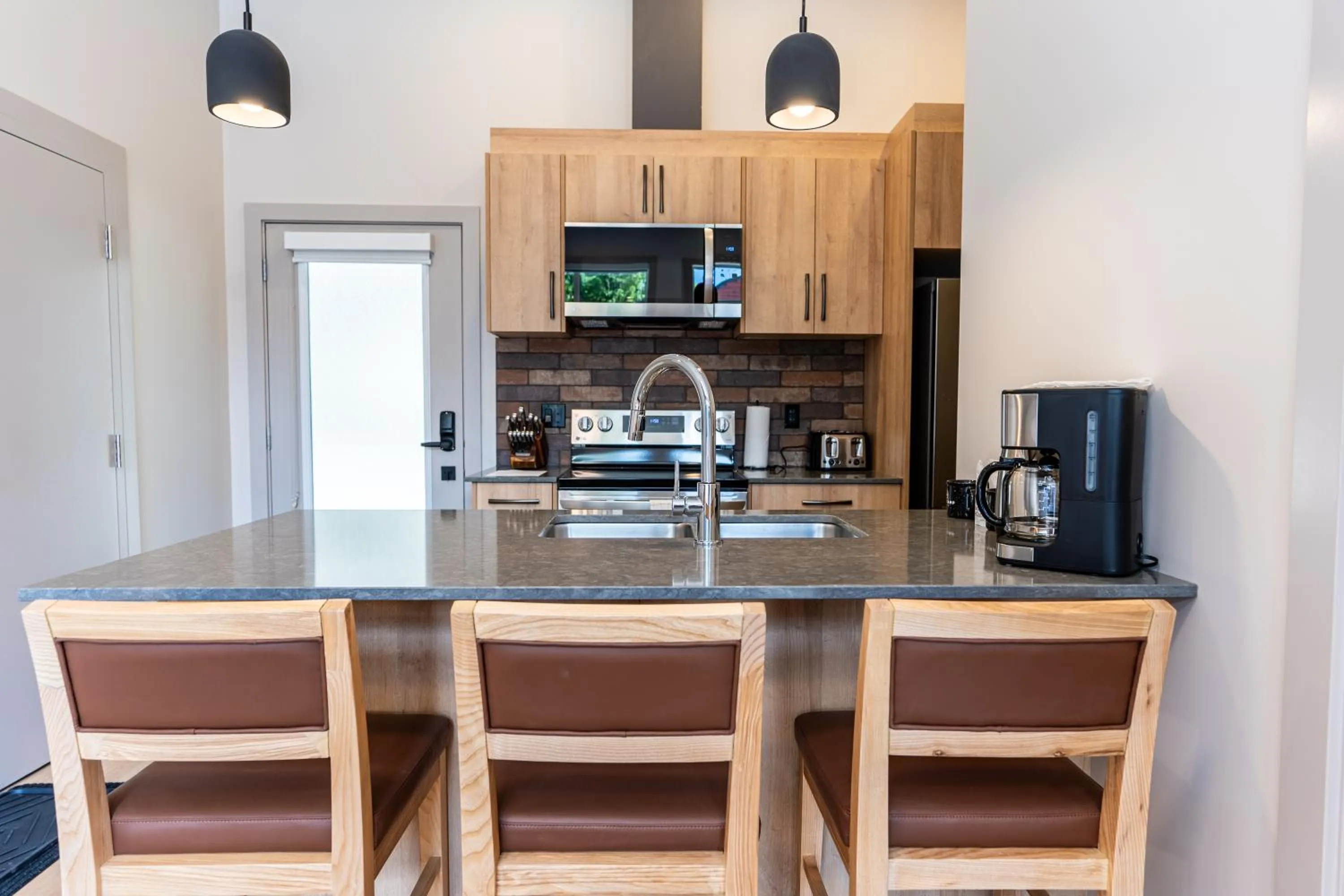 kitchen in Basecamp Suites Revelstoke