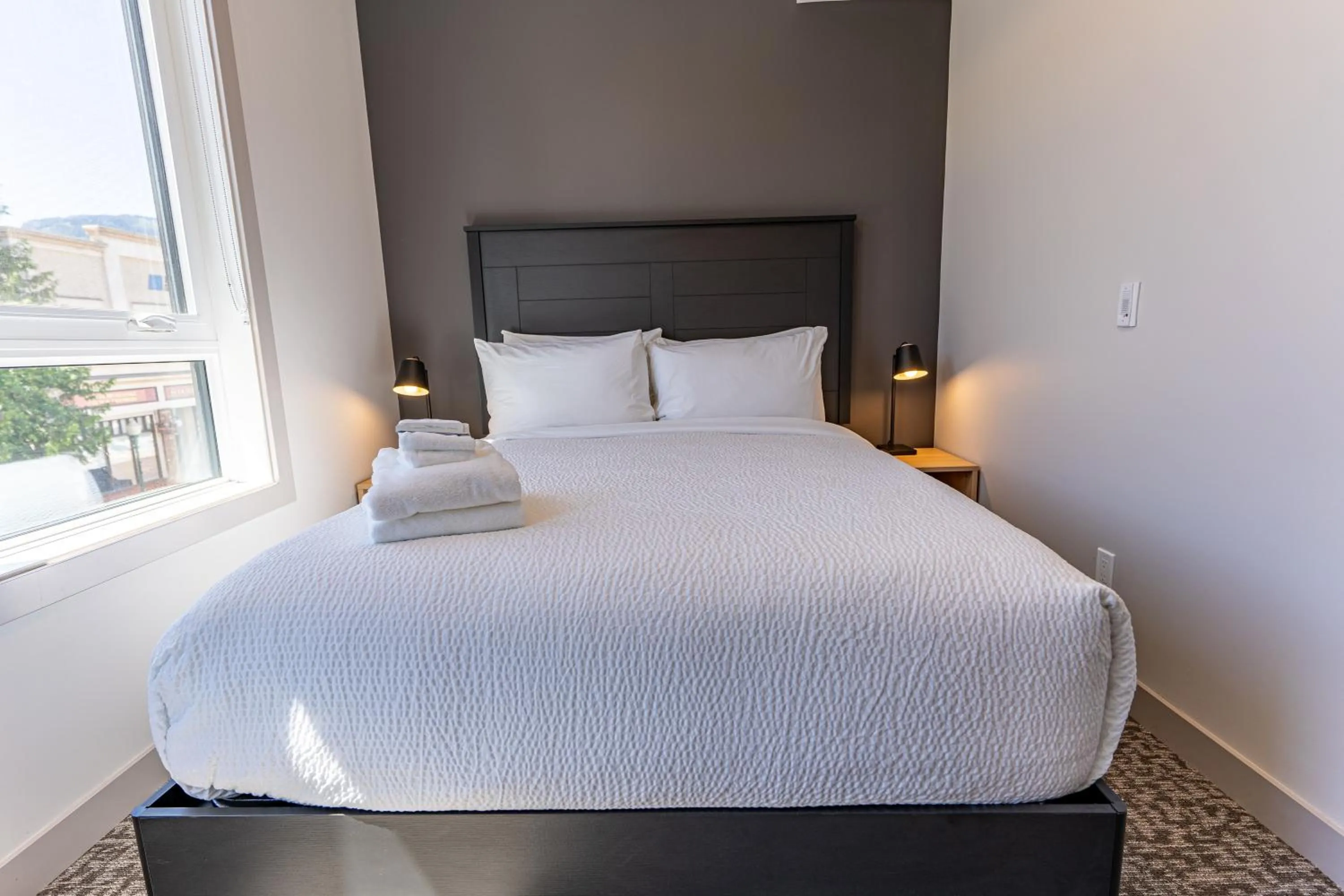 Bed in Basecamp Suites Revelstoke