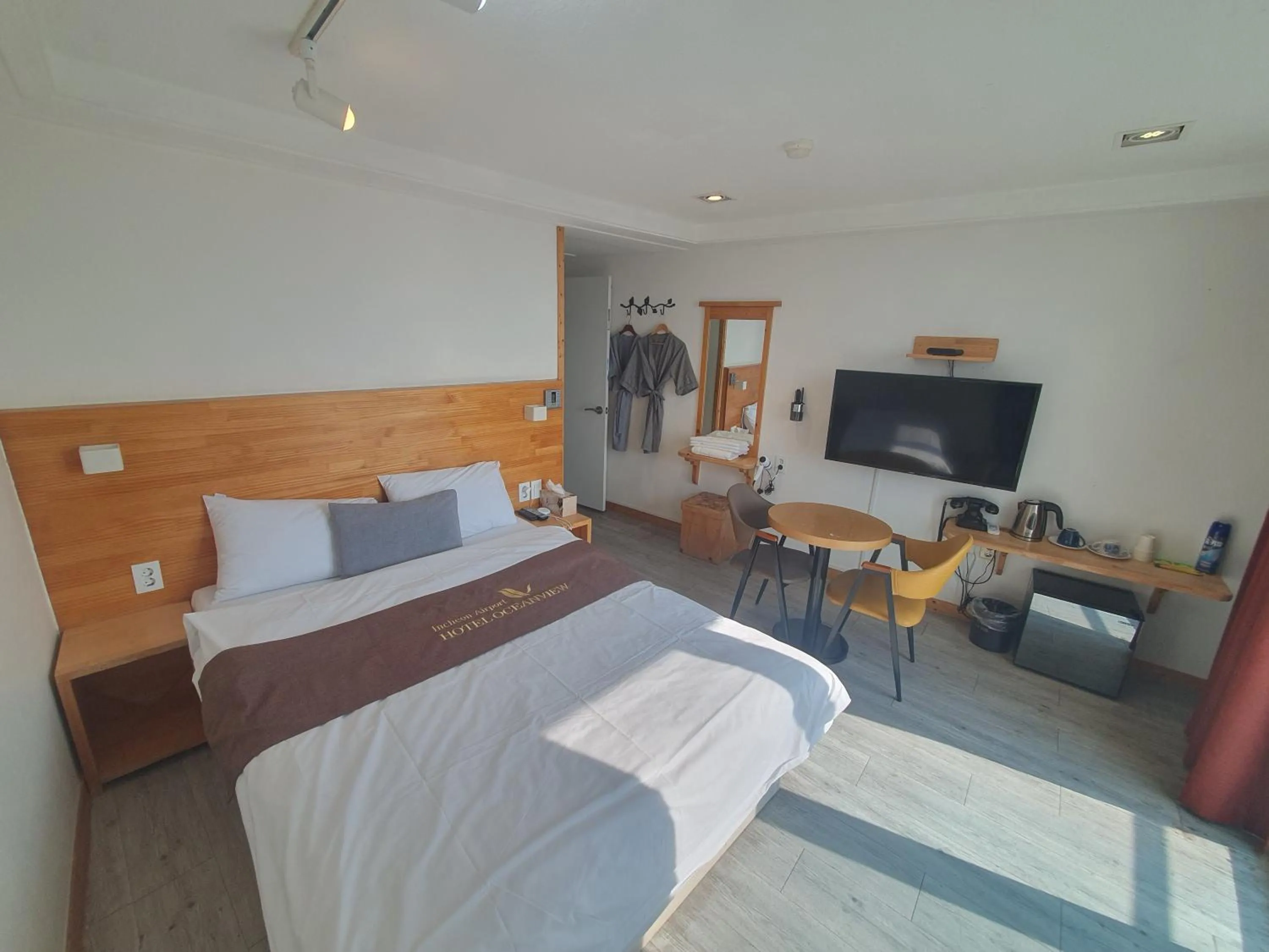 Bed in Hotel Oceanview