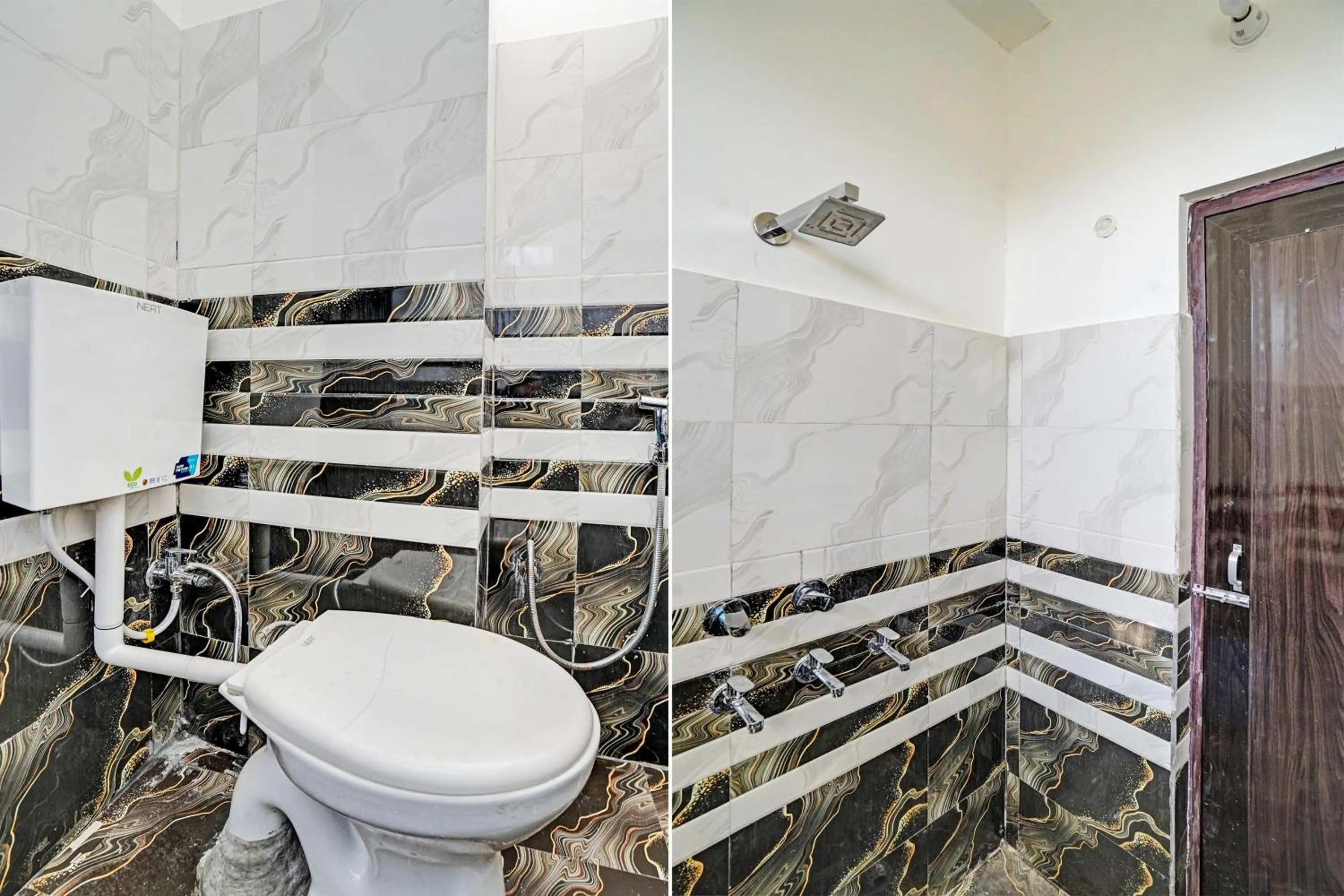 Bathroom in Hotel O by OYO Hira Royal Palace And Lawn