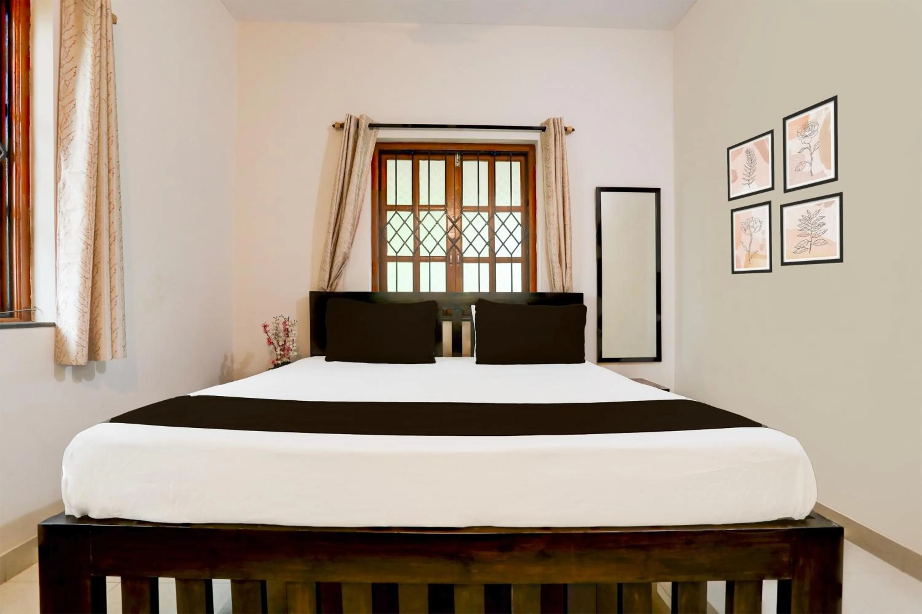 Bedroom in Hotel O Aqua Service Apartments