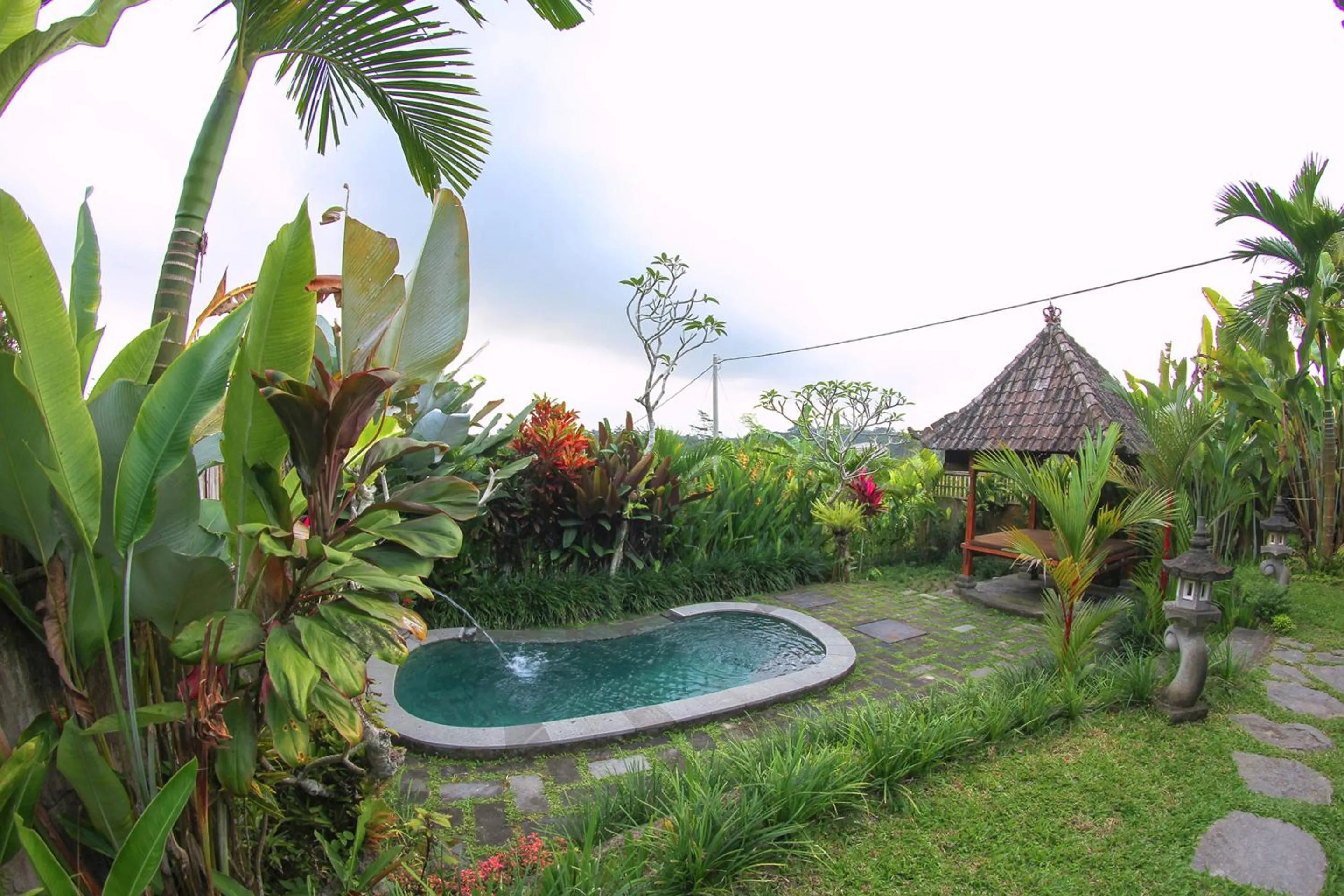 Swimming pool in Belvilla Moksha Ceking Rice TerraceNearUbud Jungle Swing