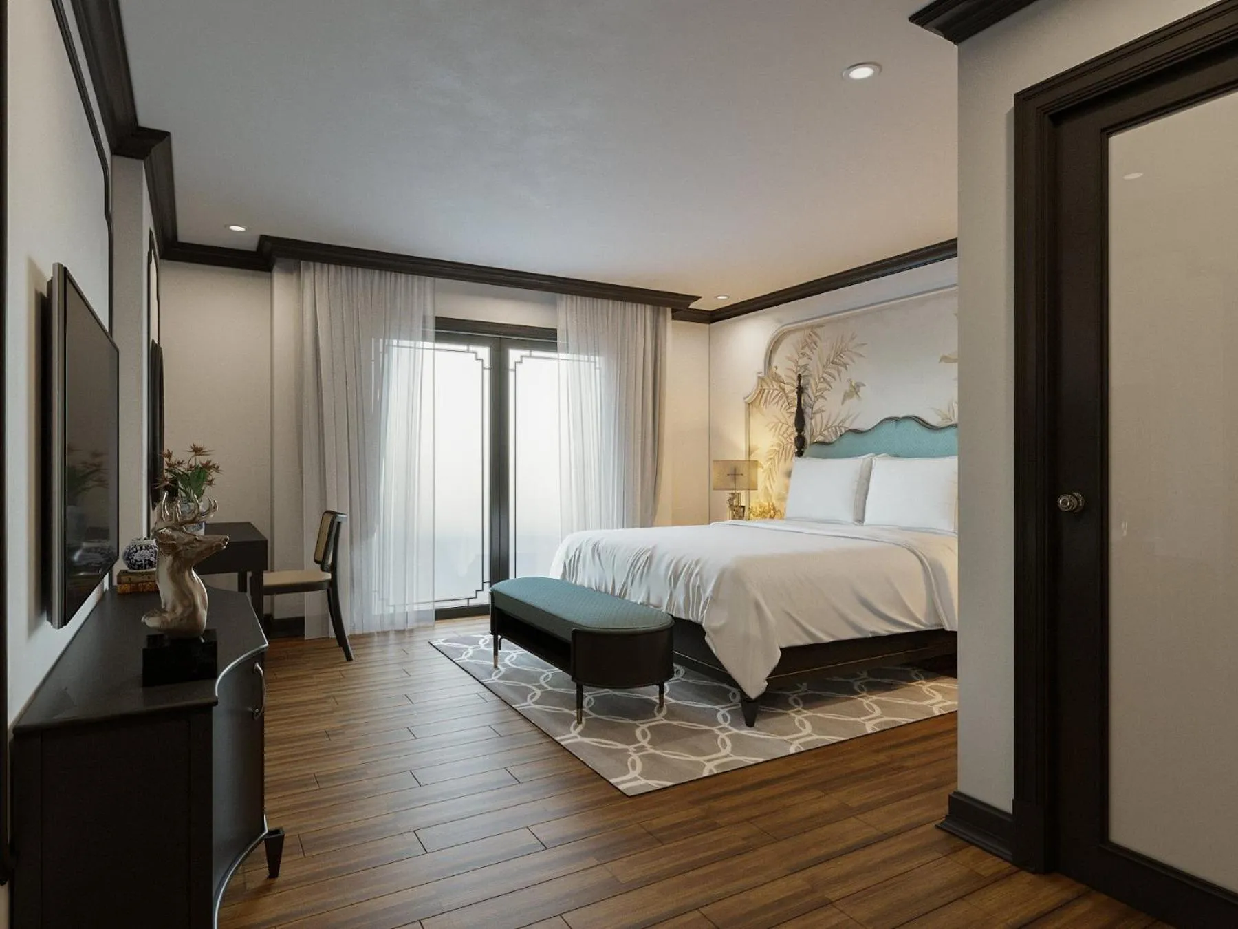 Bed in Aquarius Premium Hotel