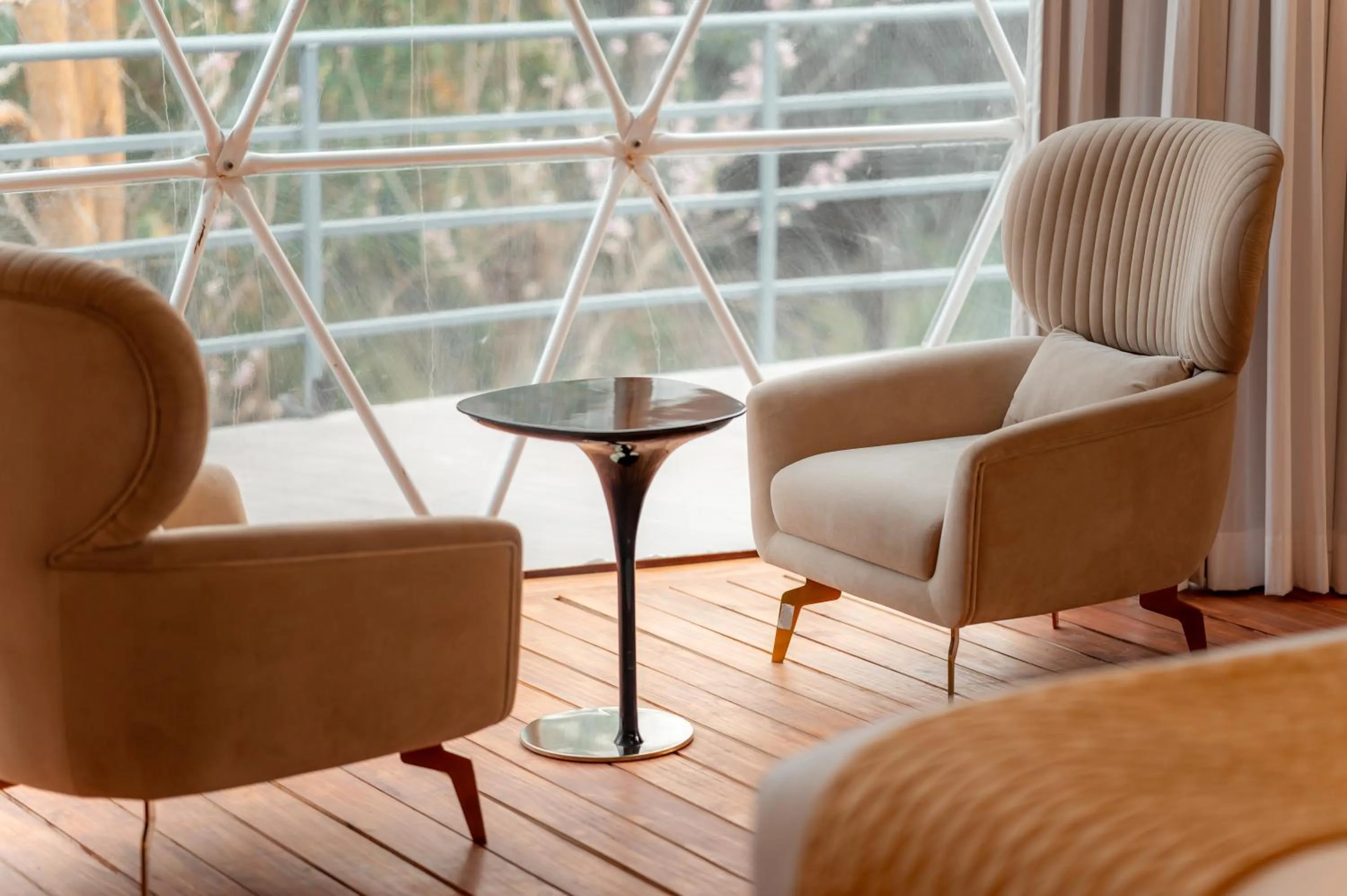 Seating area in Vaani Greens Wildlife Resort, Kaziranga