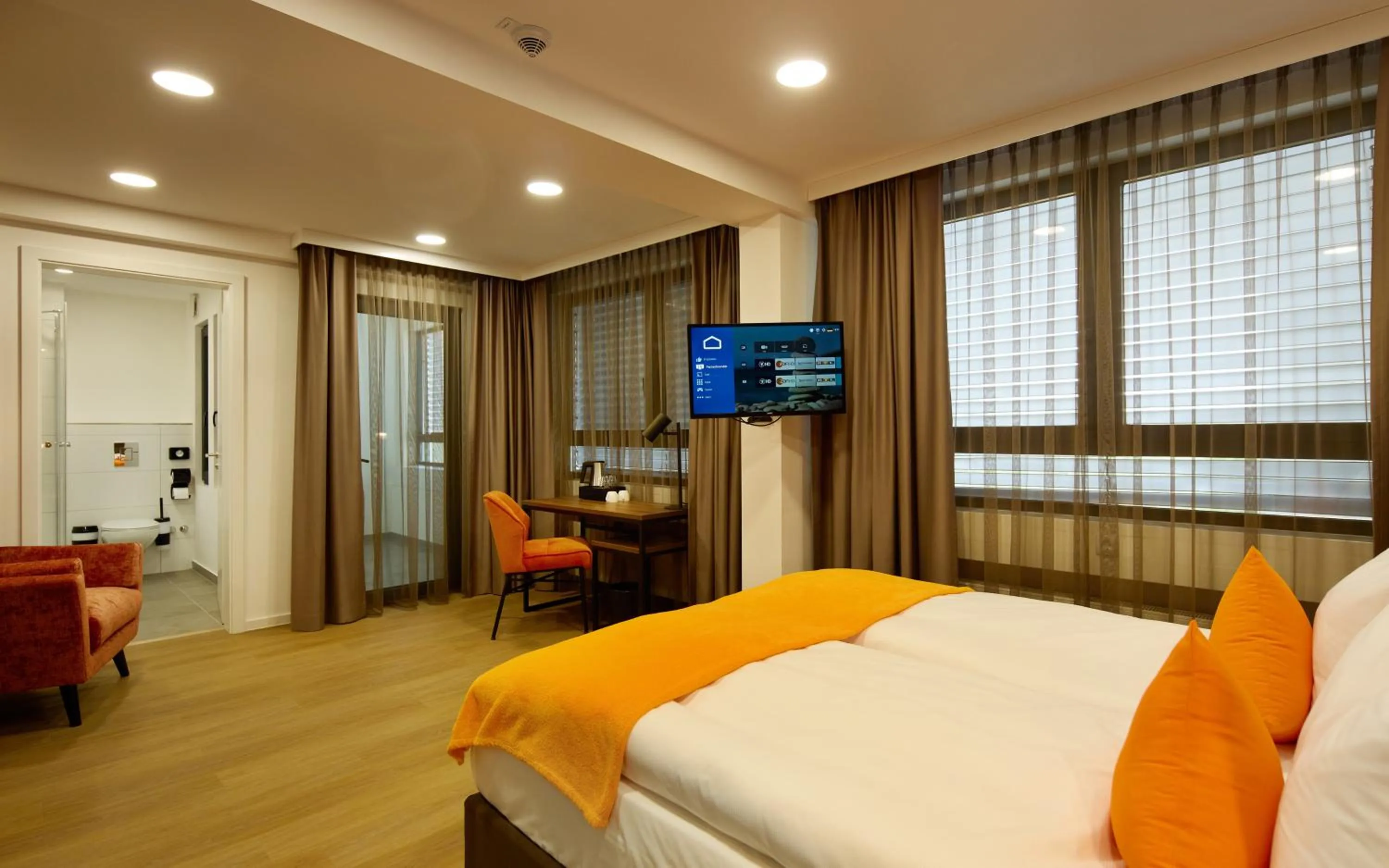 Bed in Trip Inn Hotel Frankfurt-Heusenstamm Tagungshotel