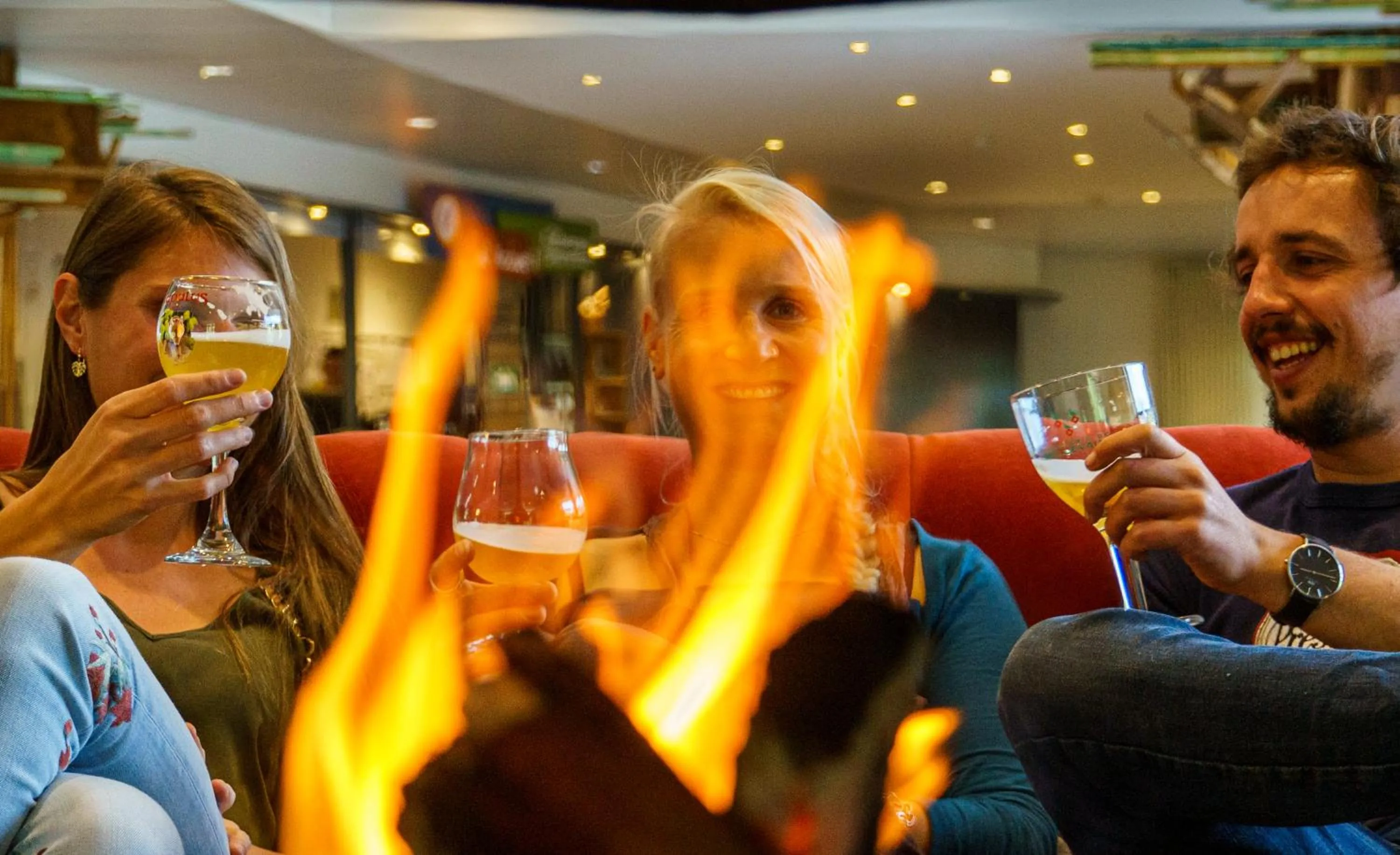 Drinks in HI Malmedy Hostel