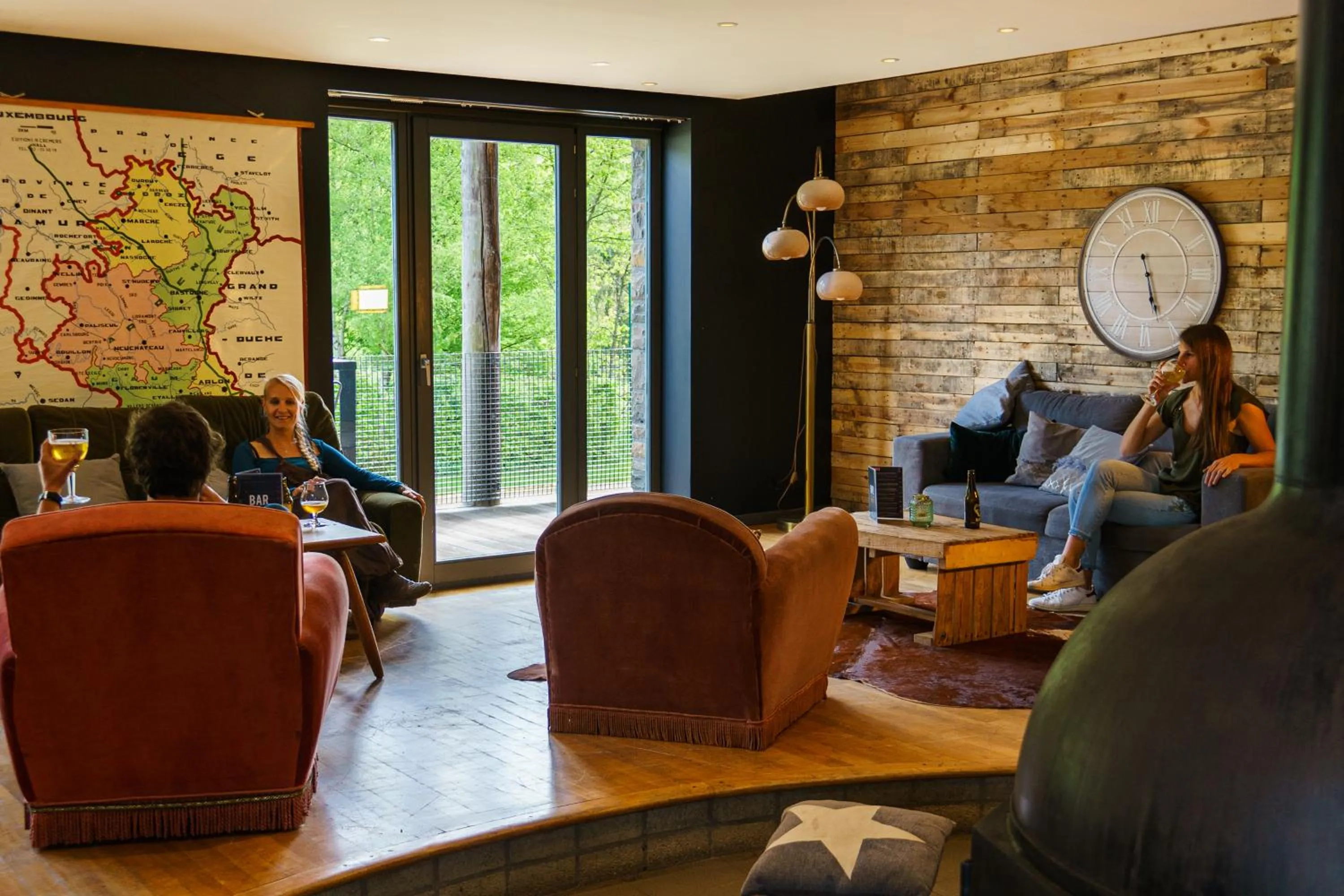 Living room in HI Malmedy Hostel