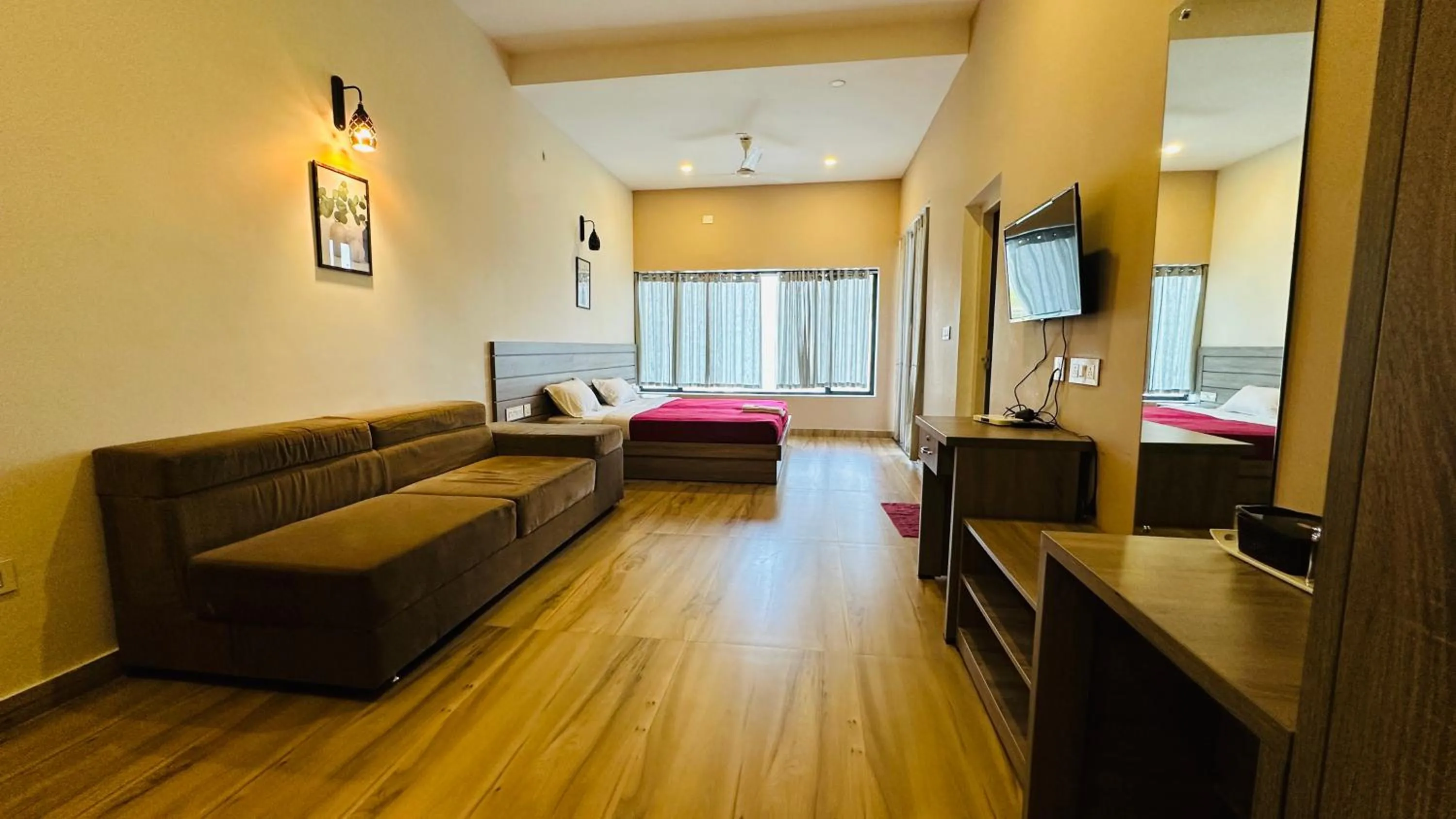 Photo of the whole room, Bed in Western Ghats Holiday Home