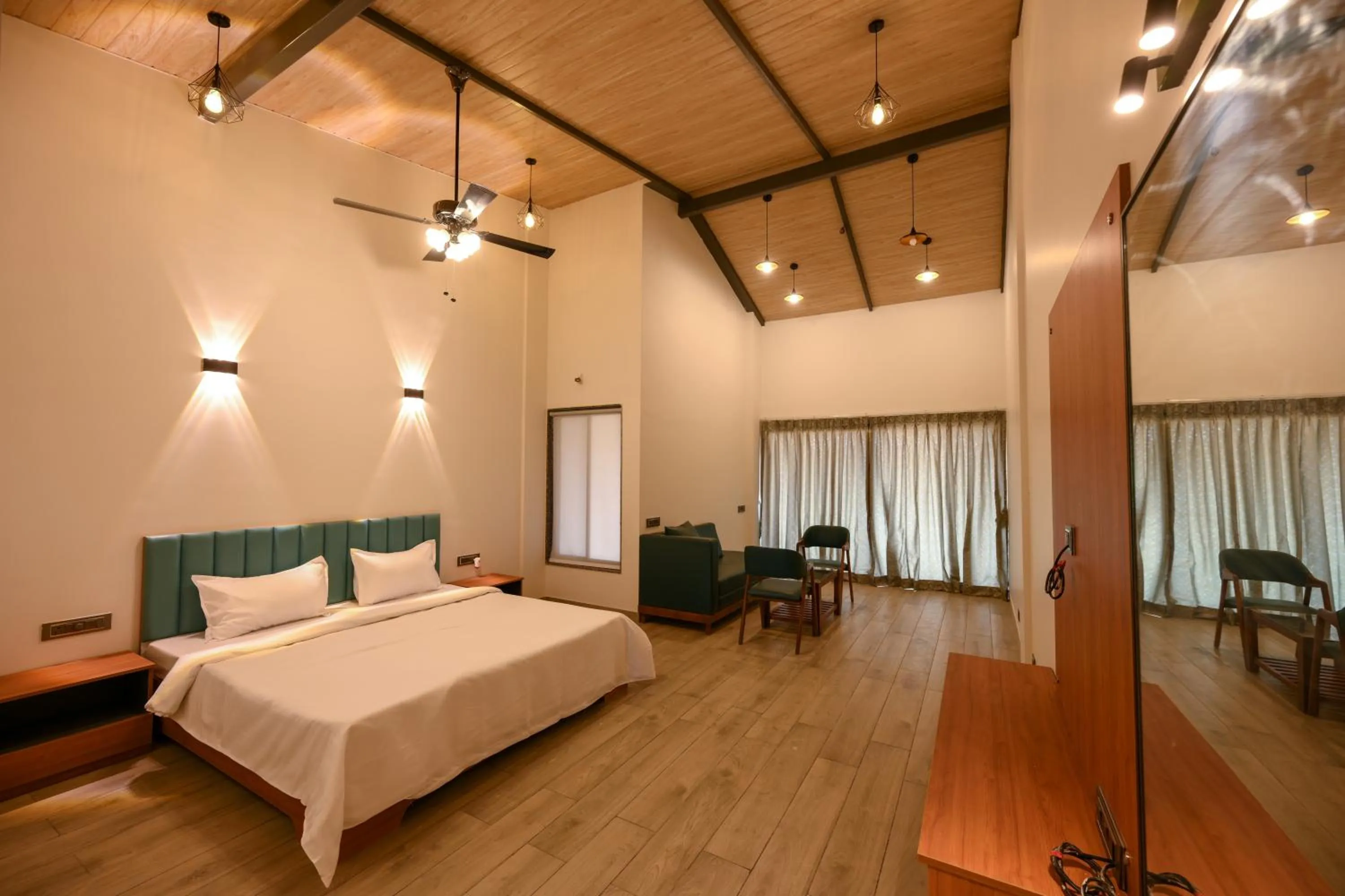 Bedroom, Bed in E&G Green Courts Resort at Koroli Hill Station