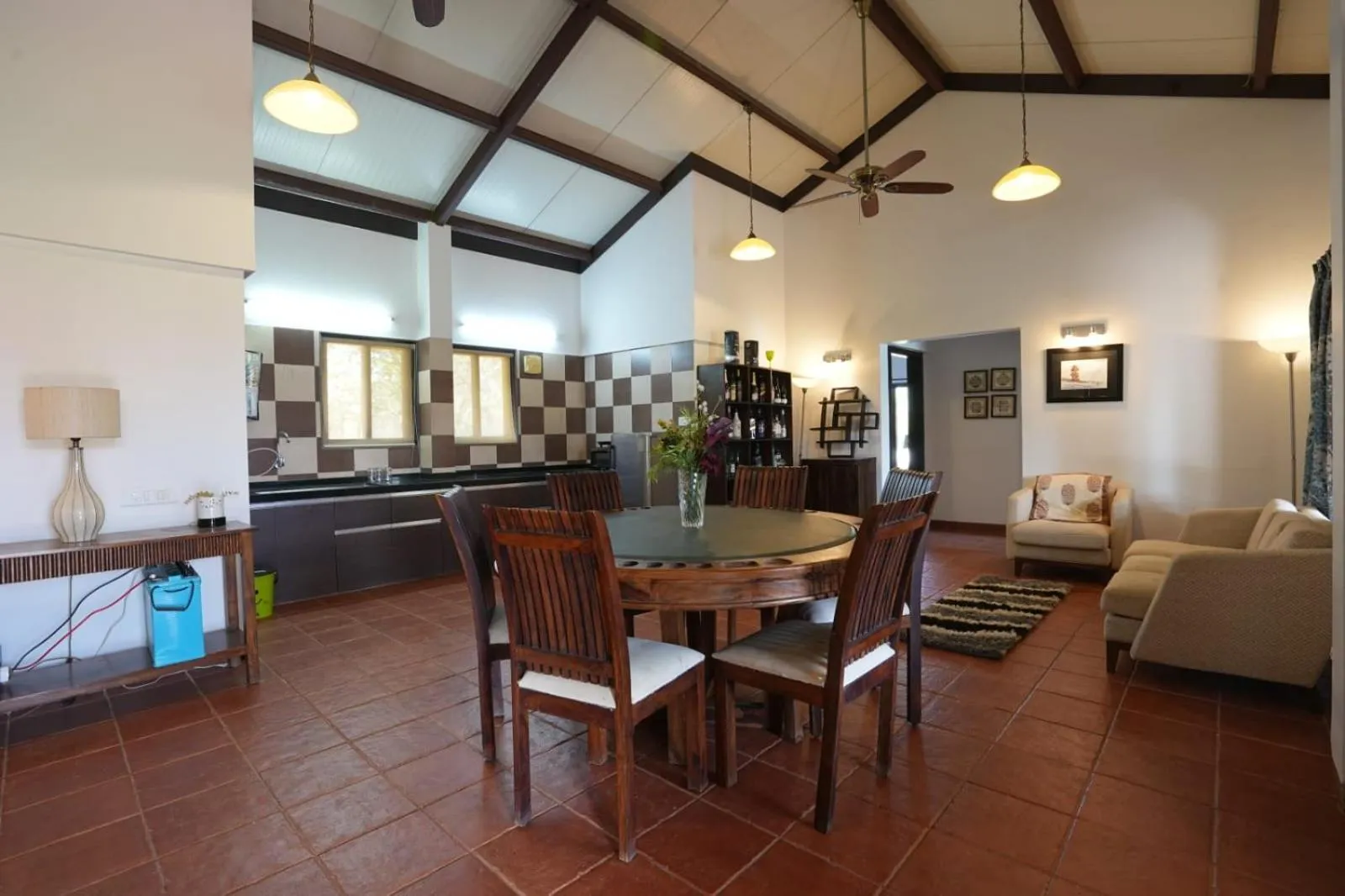 Kitchen or kitchenette in E&G Green Courts Resort at Koroli Hill Station