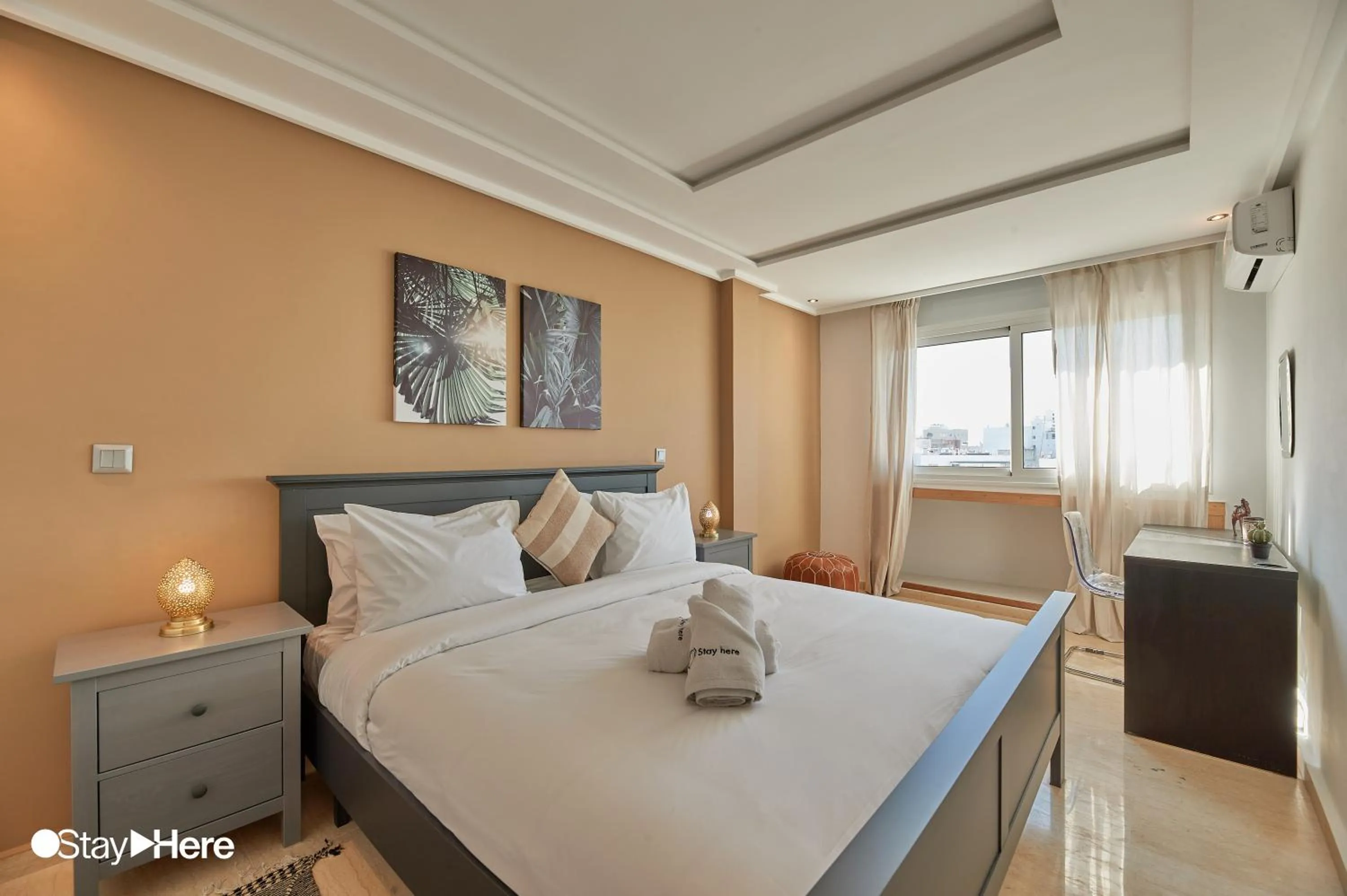 Bedroom, Bed in Stayhere Rabat - Hassan - Authentic Residence