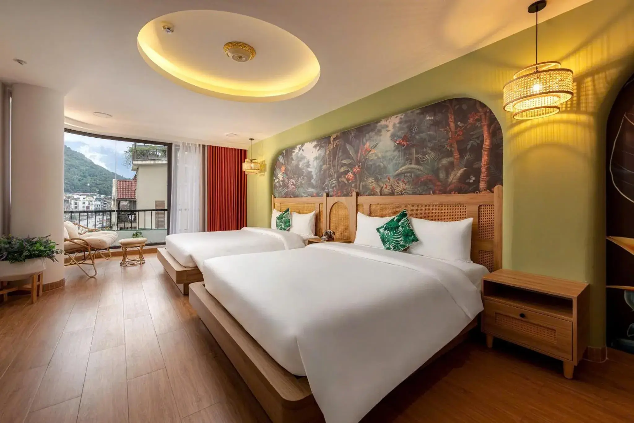 Family Suite with Balcony in Tropical Paradise Sapa Hotel & Tour Family Suite with Balcony in Tropical Paradise Sapa Hotel & Tour
