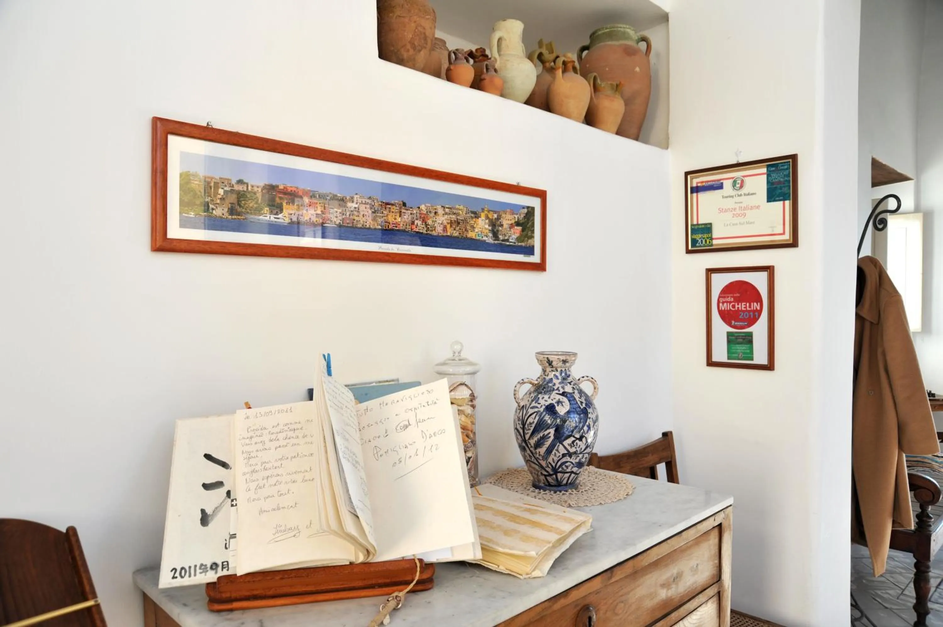 Decorative detail in Hotel La Casa sul Mare