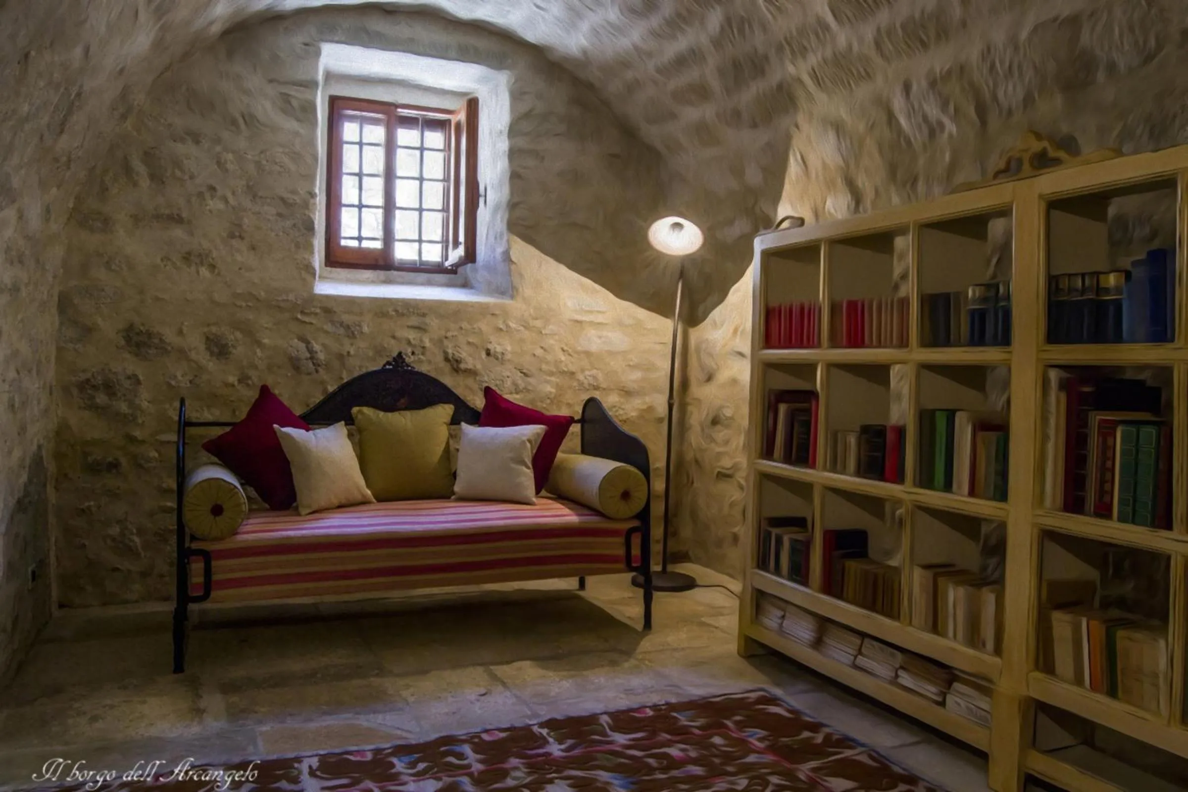 Library, Bed in Il Borgo dell'Arcangelo
