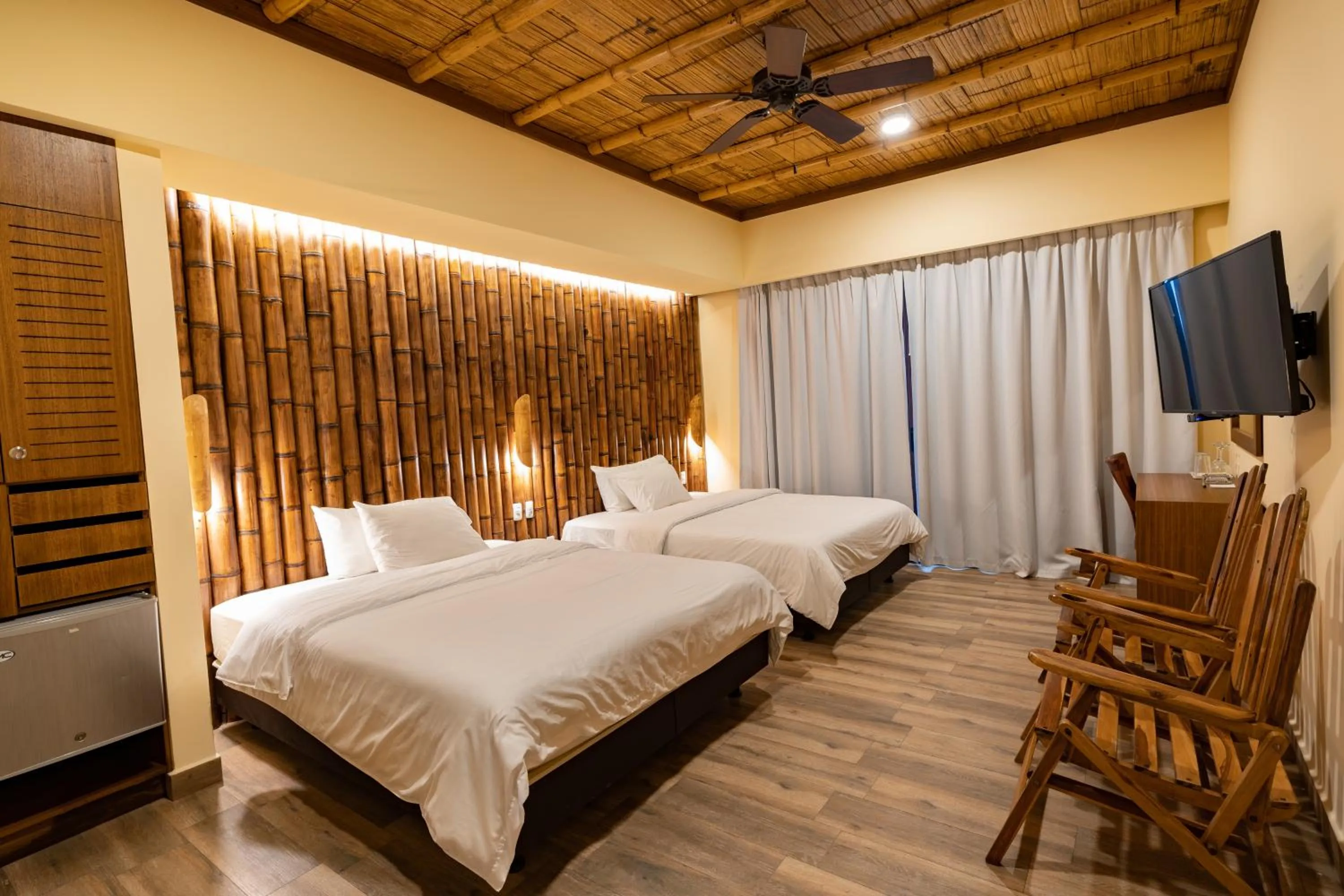 Bed in Nativa Bambu Ecolodge