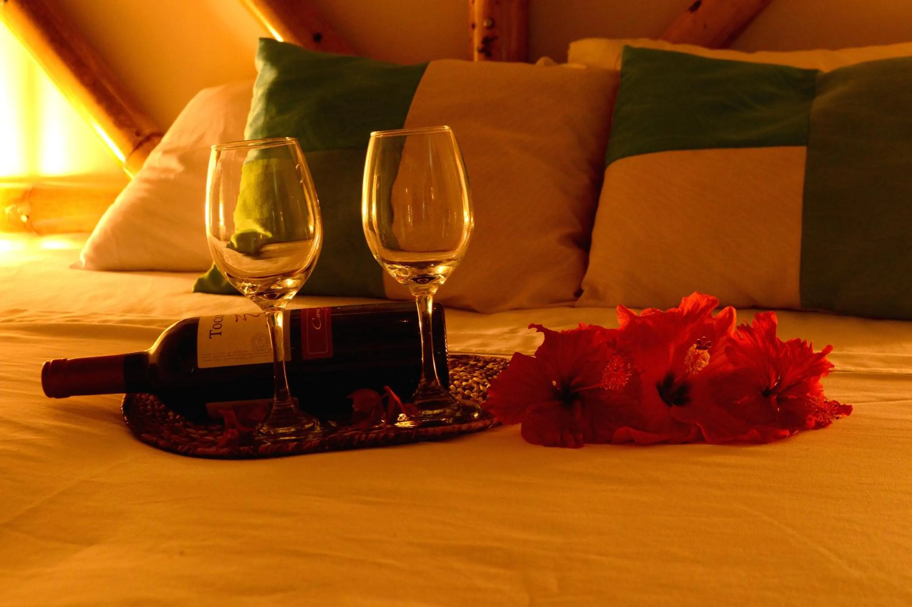 Bed in Nativa Bambu Ecolodge