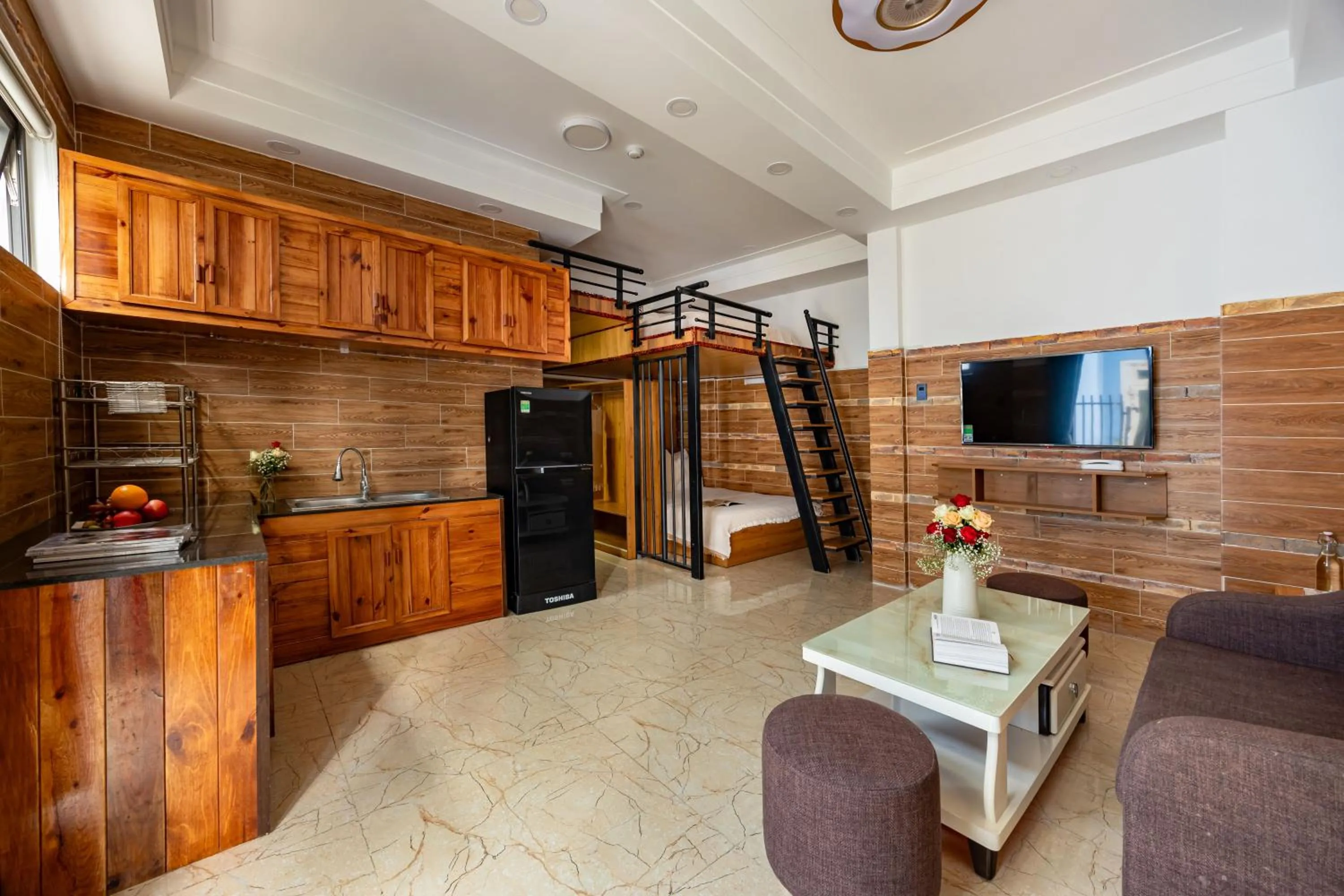 Living room in Cherry Hotel 2 Da Lat