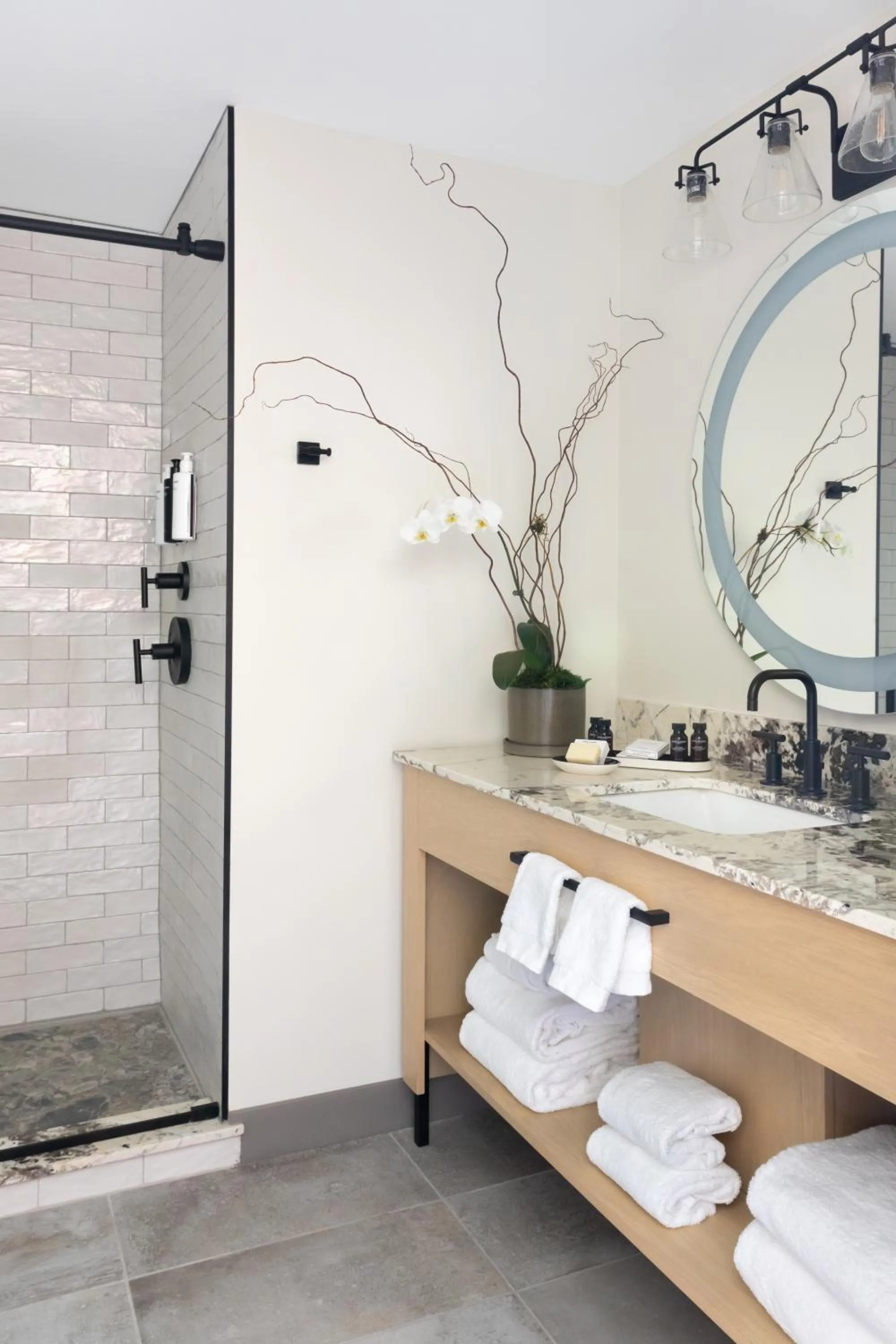 Shower in The Embers Hotel