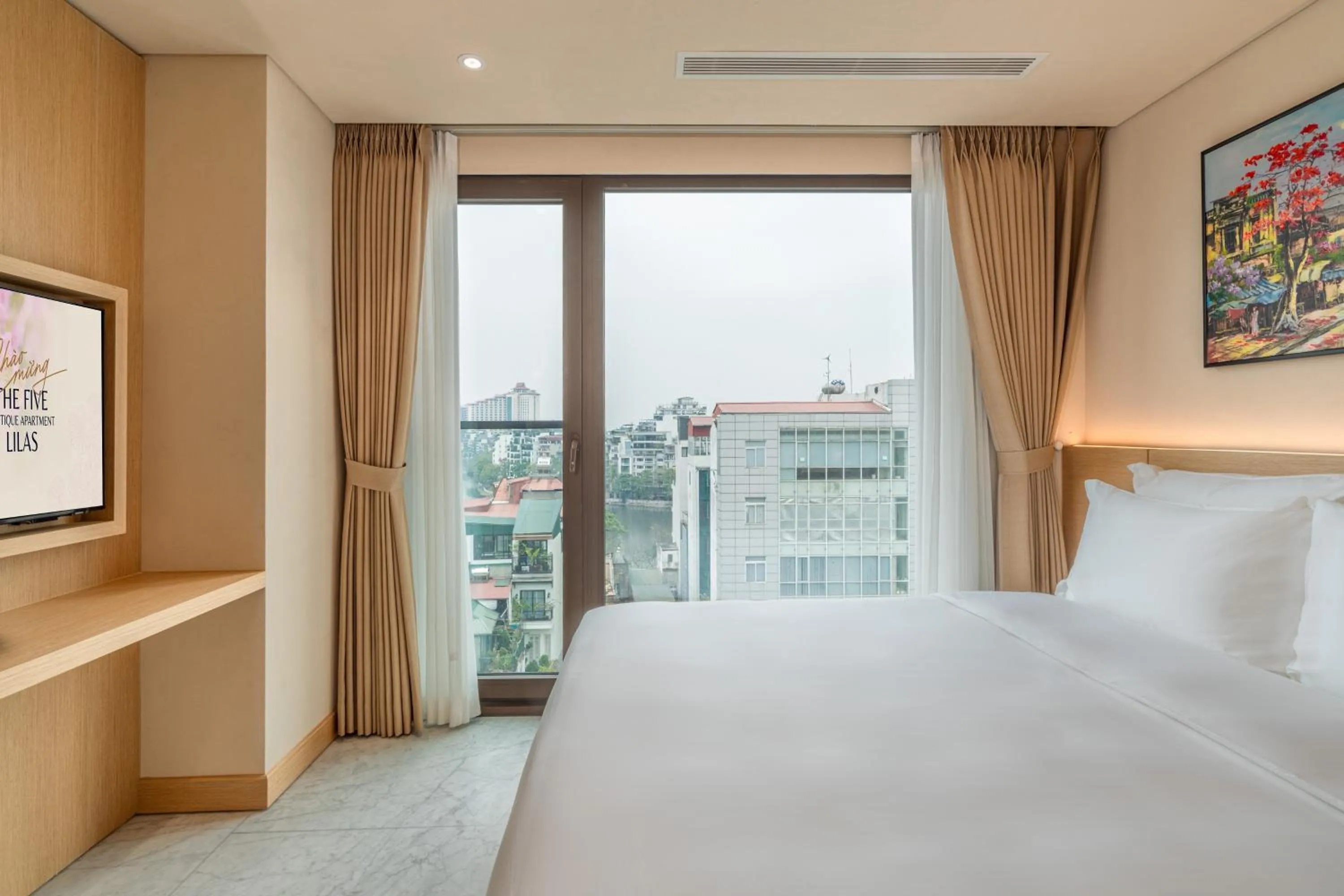 Bed in The Five Suites Lilas