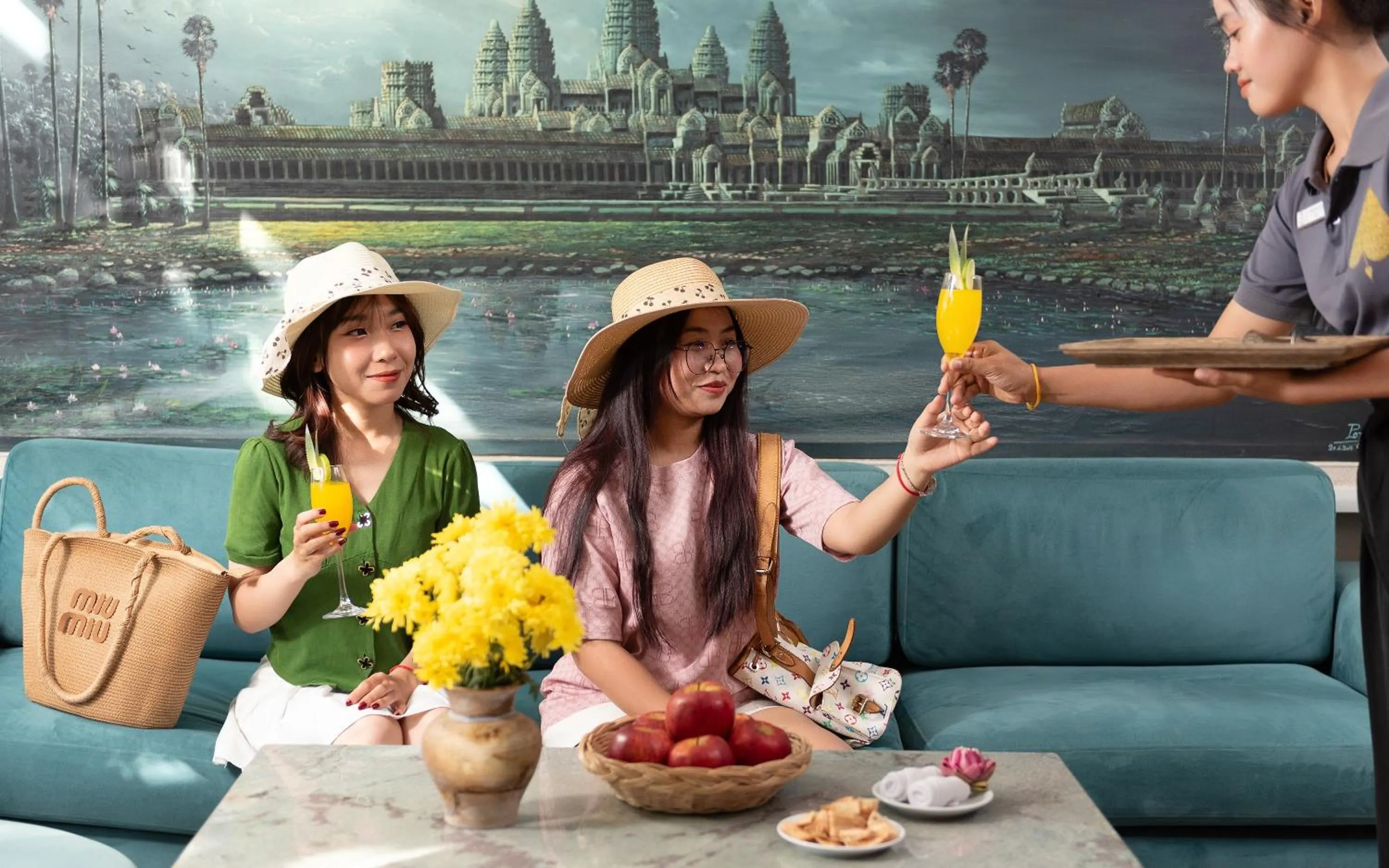 Seating area in Dusit Hotel Siem Reap