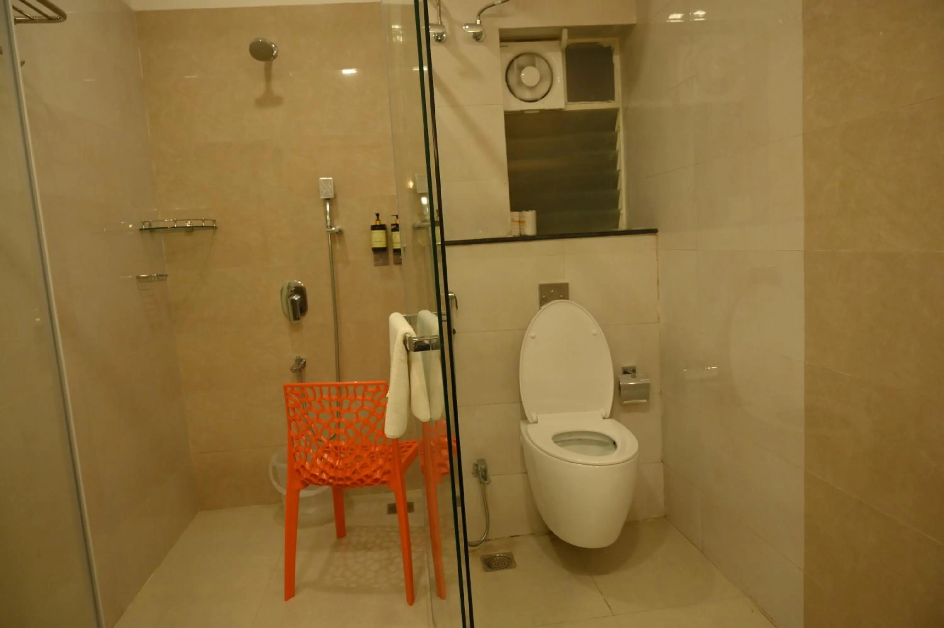 Shower in Mayfair World Cup Village