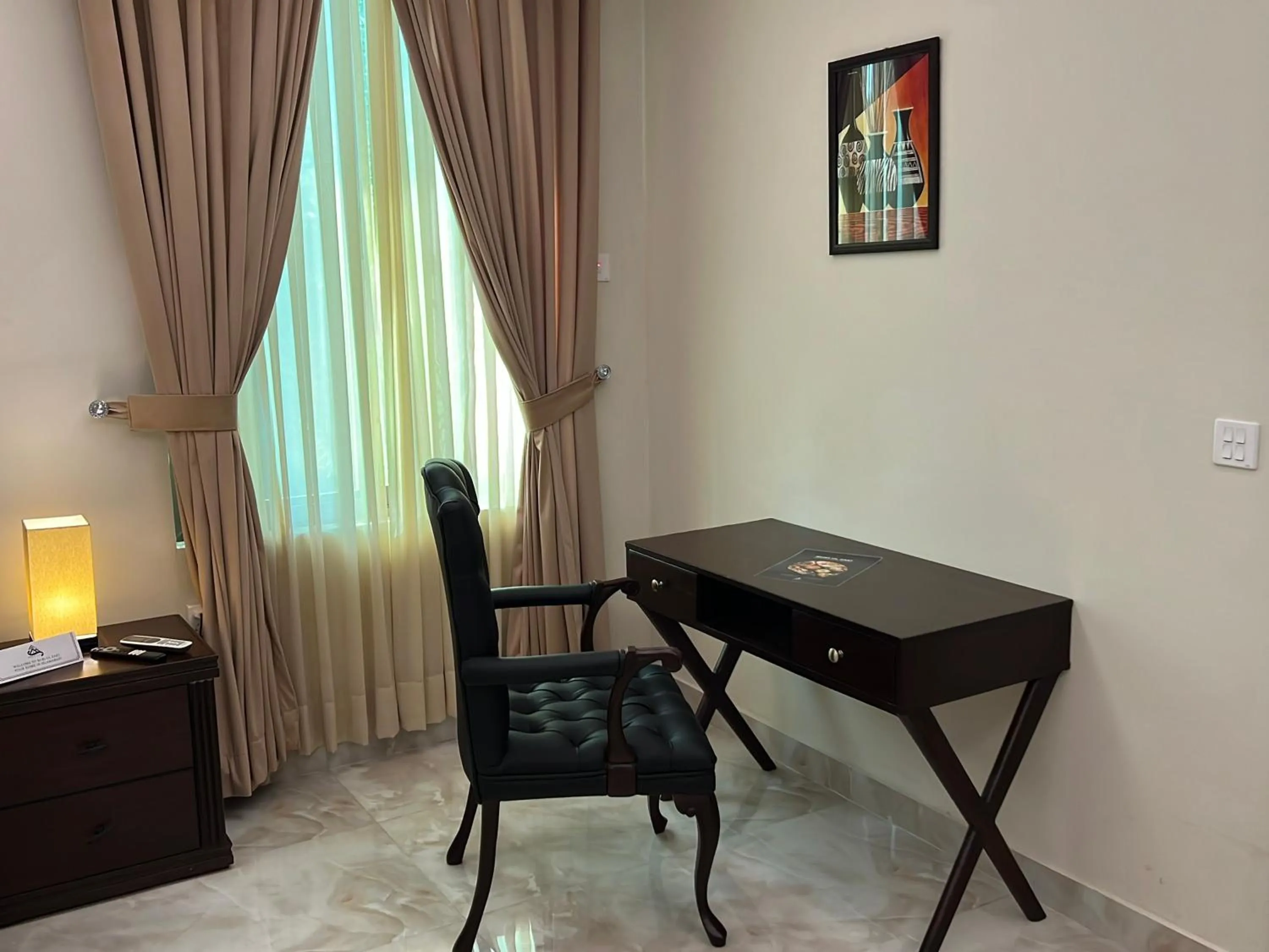 Seating area in Burj Ul Zaki