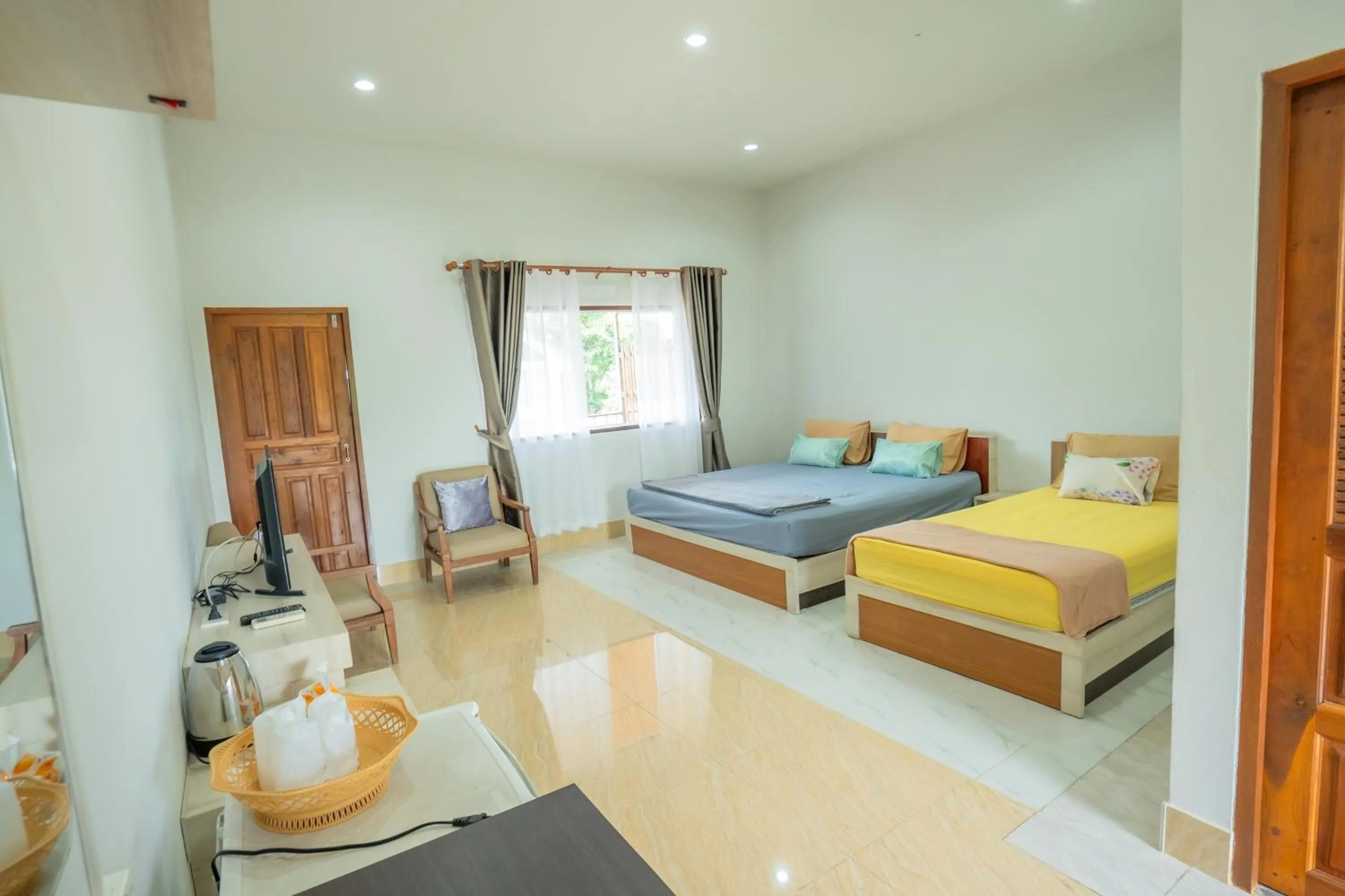 Bed in Ban Suan Bang Toei Homestay