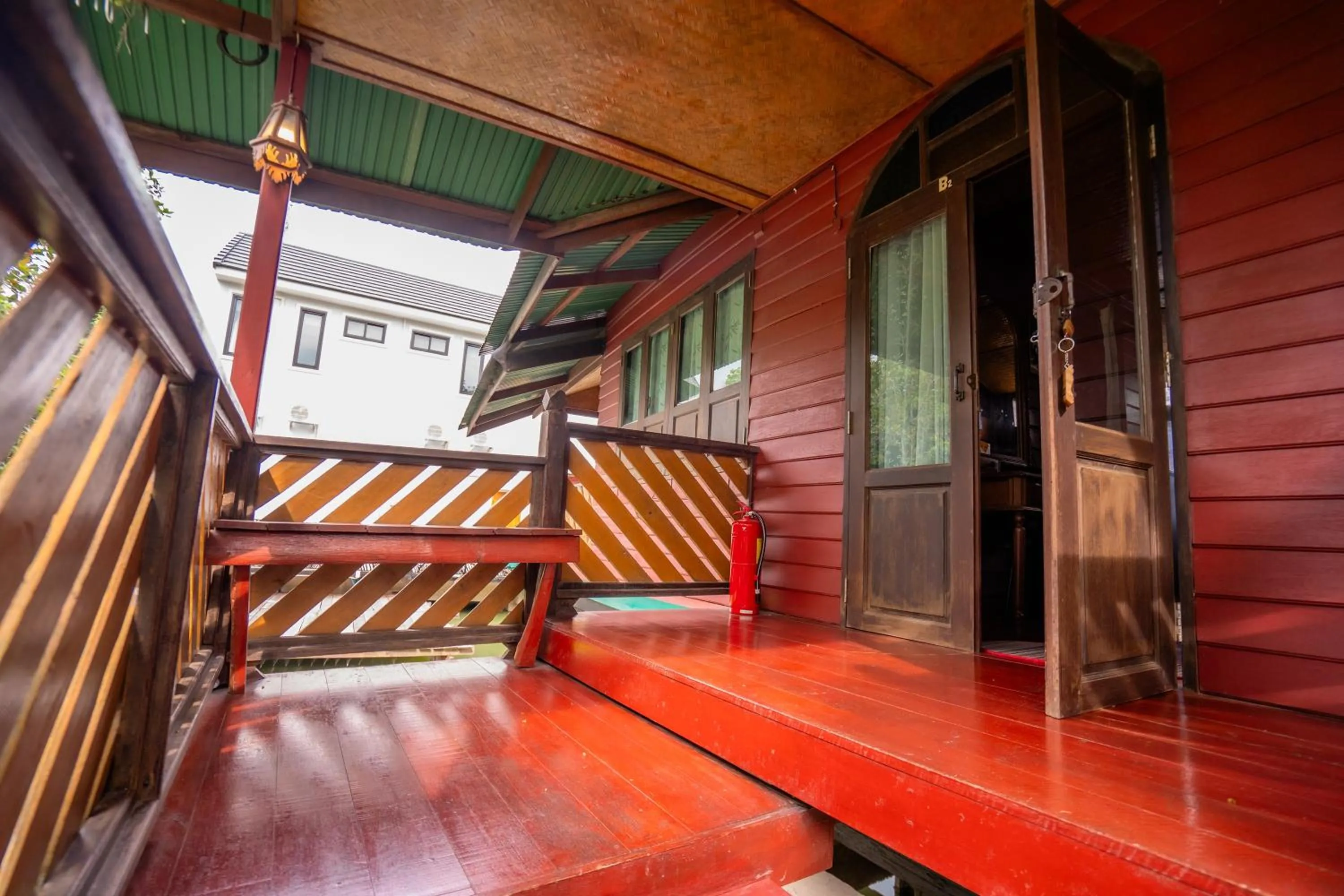 Decorative detail in Ban Suan Bang Toei Homestay