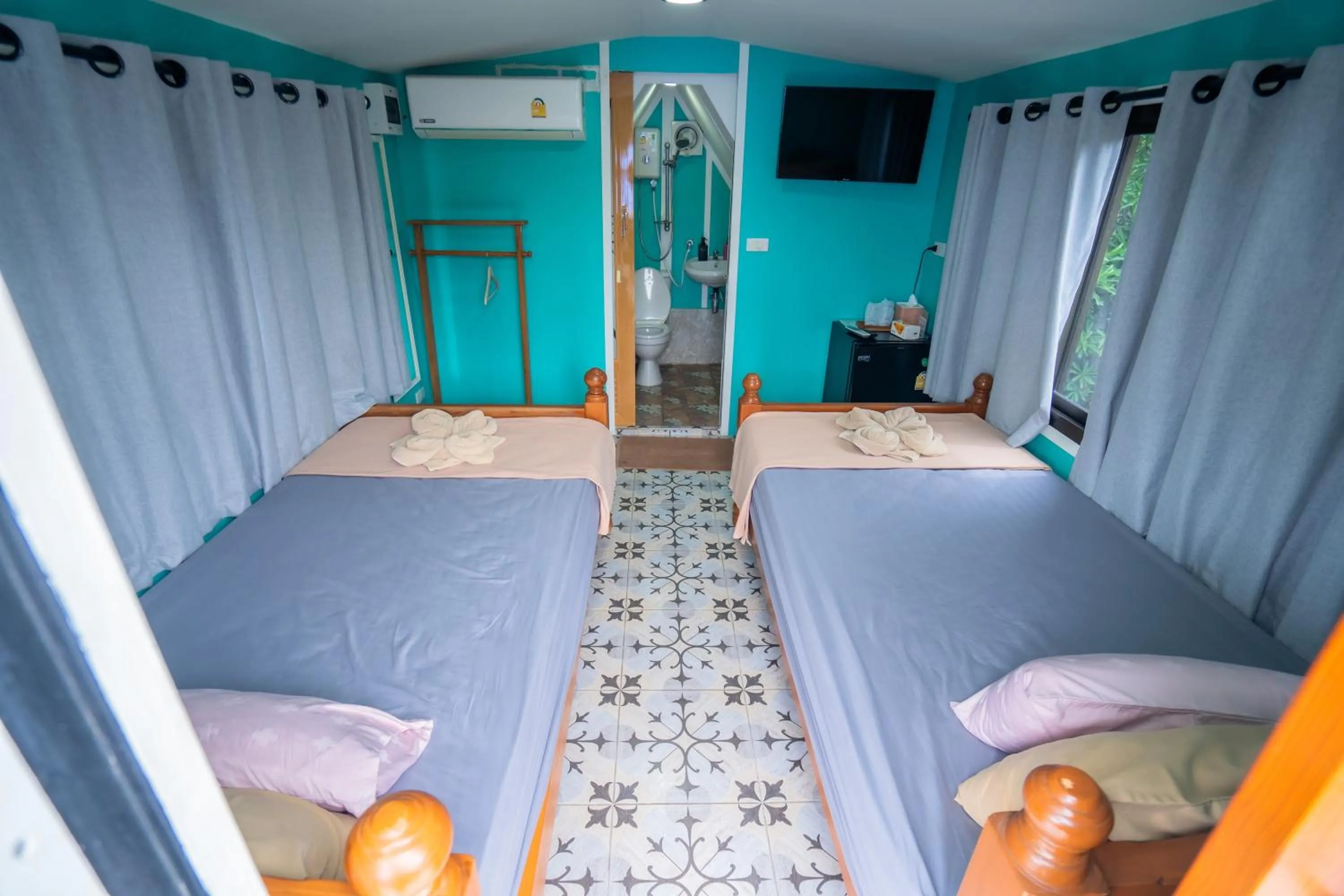 Bed in Ban Suan Bang Toei Homestay