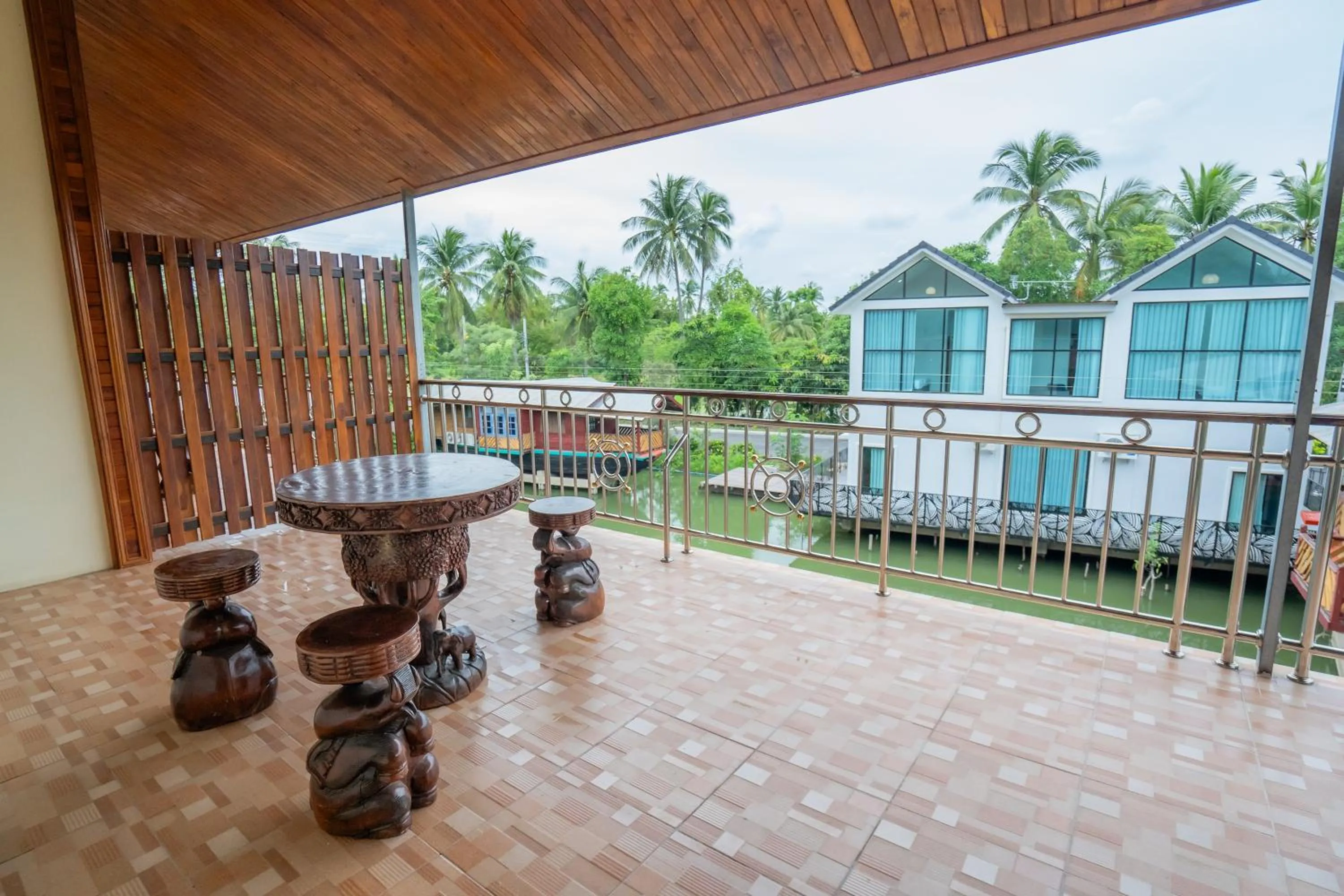 Balcony/Terrace in Ban Suan Bang Toei Homestay