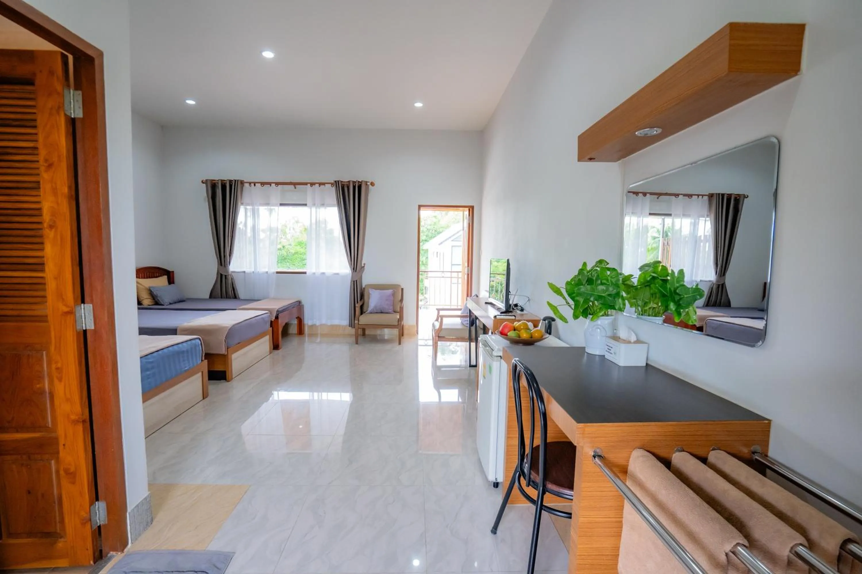 Bed in Ban Suan Bang Toei Homestay