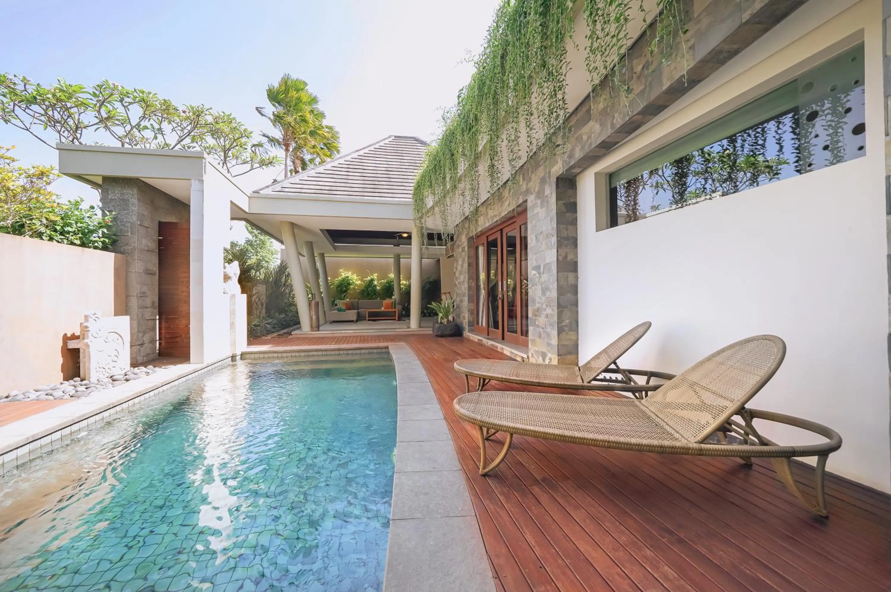 Pool view in The Kasih Villas & Spa