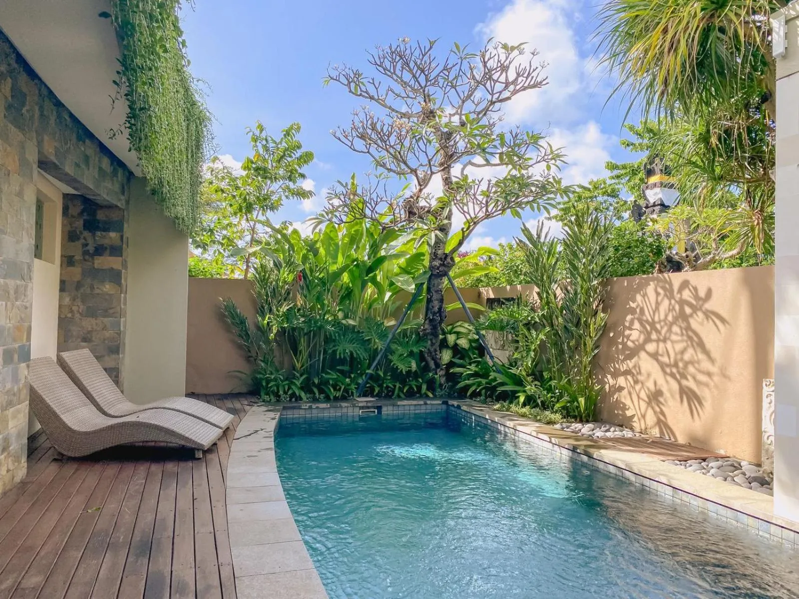 Pool view in The Kasih Villas & Spa